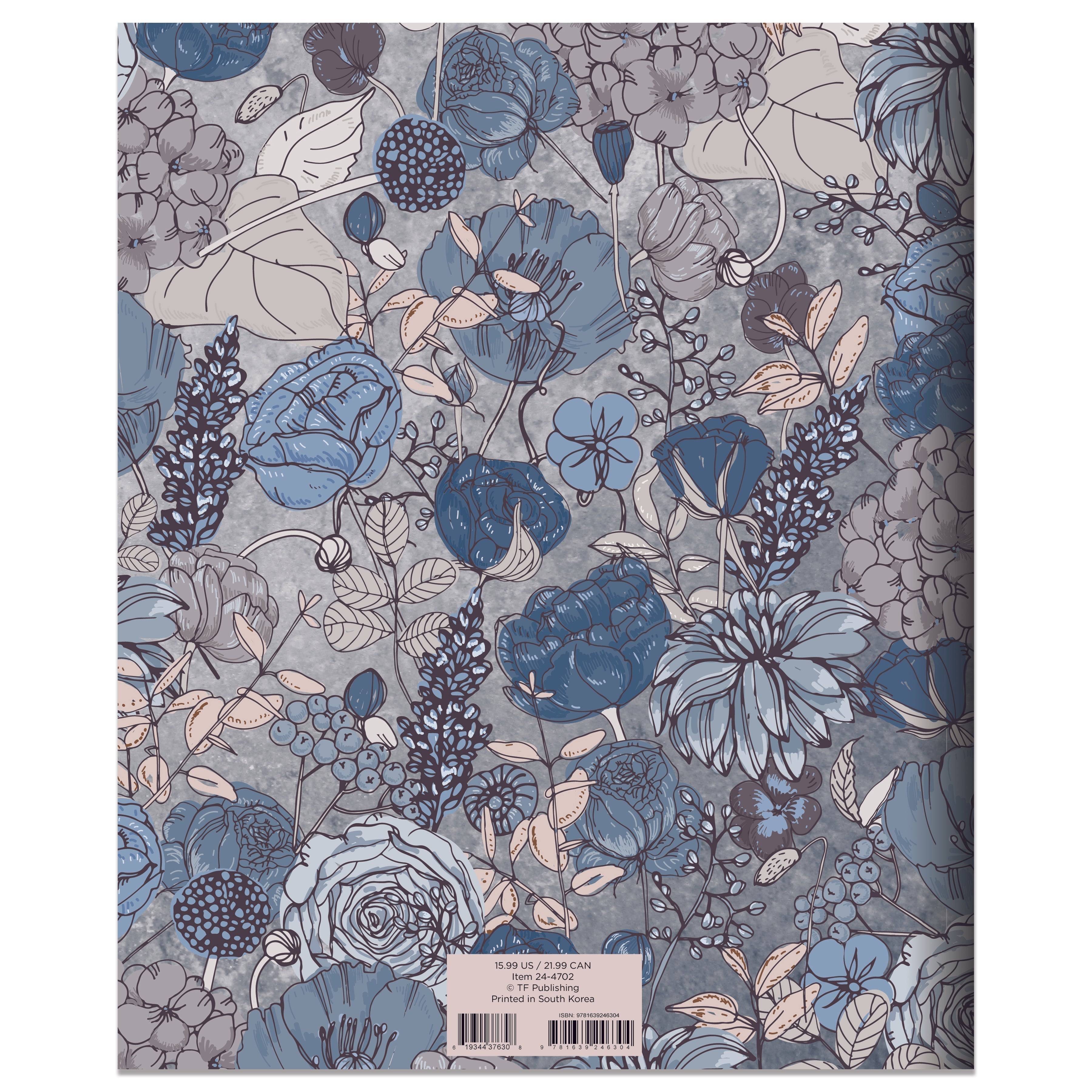 2024 Blooms of Blue - Large Monthly Diary/Planner