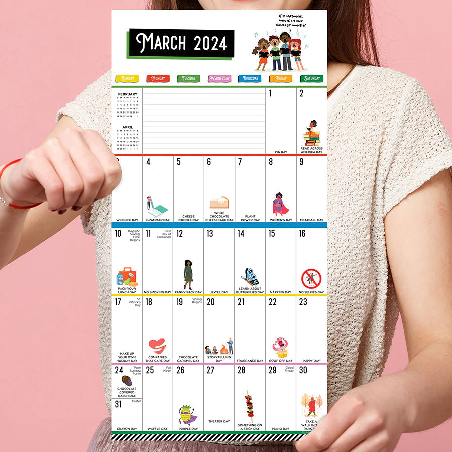 2024 Every Day's A Holiday - Mini Wall Calendar