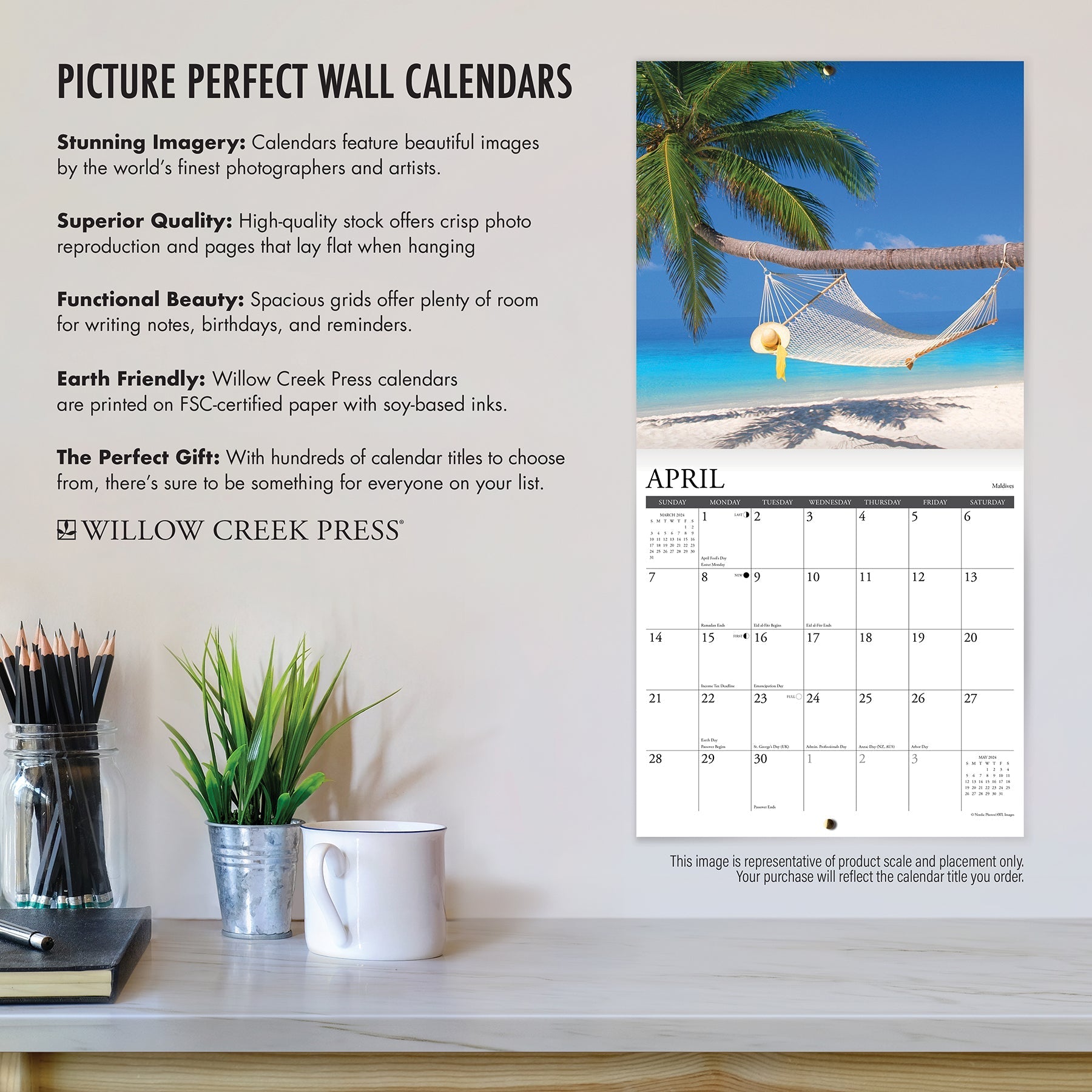 2024 Country Chic - Wall Calendar