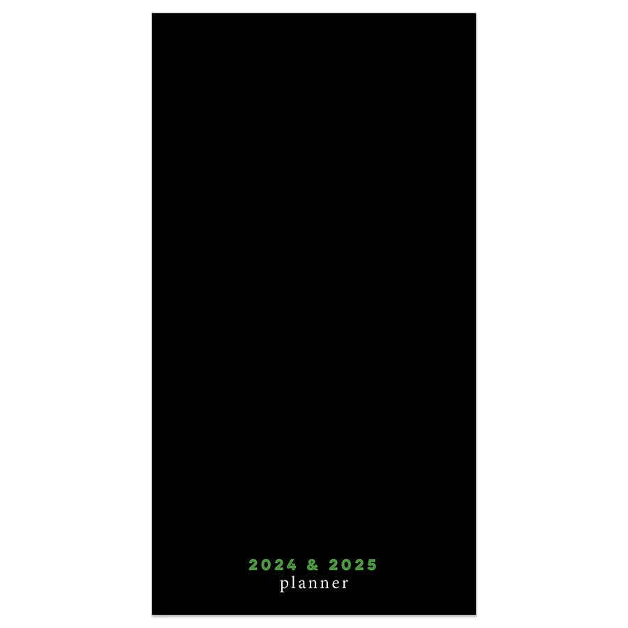 2024-2025 Simple Black - Small Monthly Pocket Diary/Planner