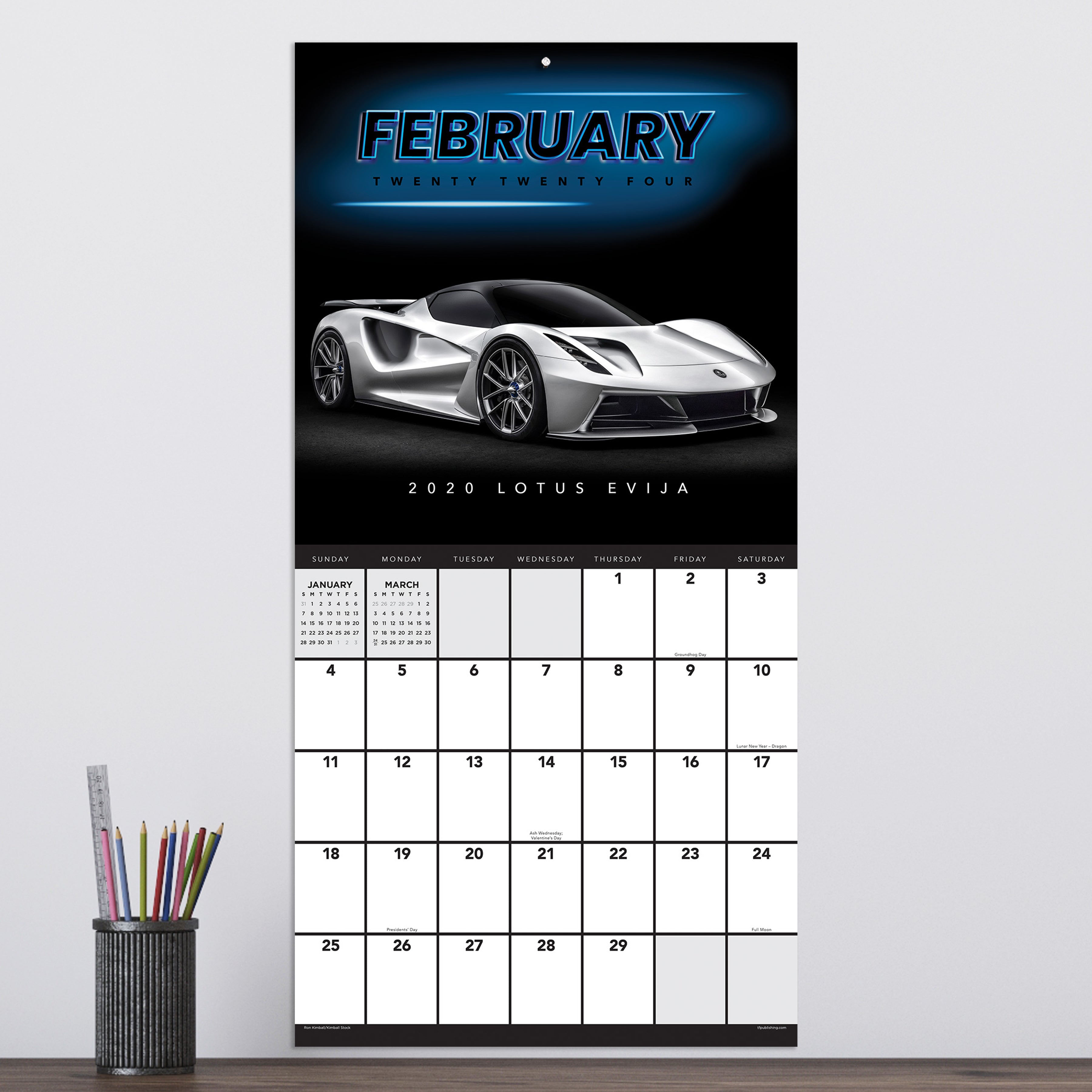 2024 Dream Cars - Square Wall Calendar