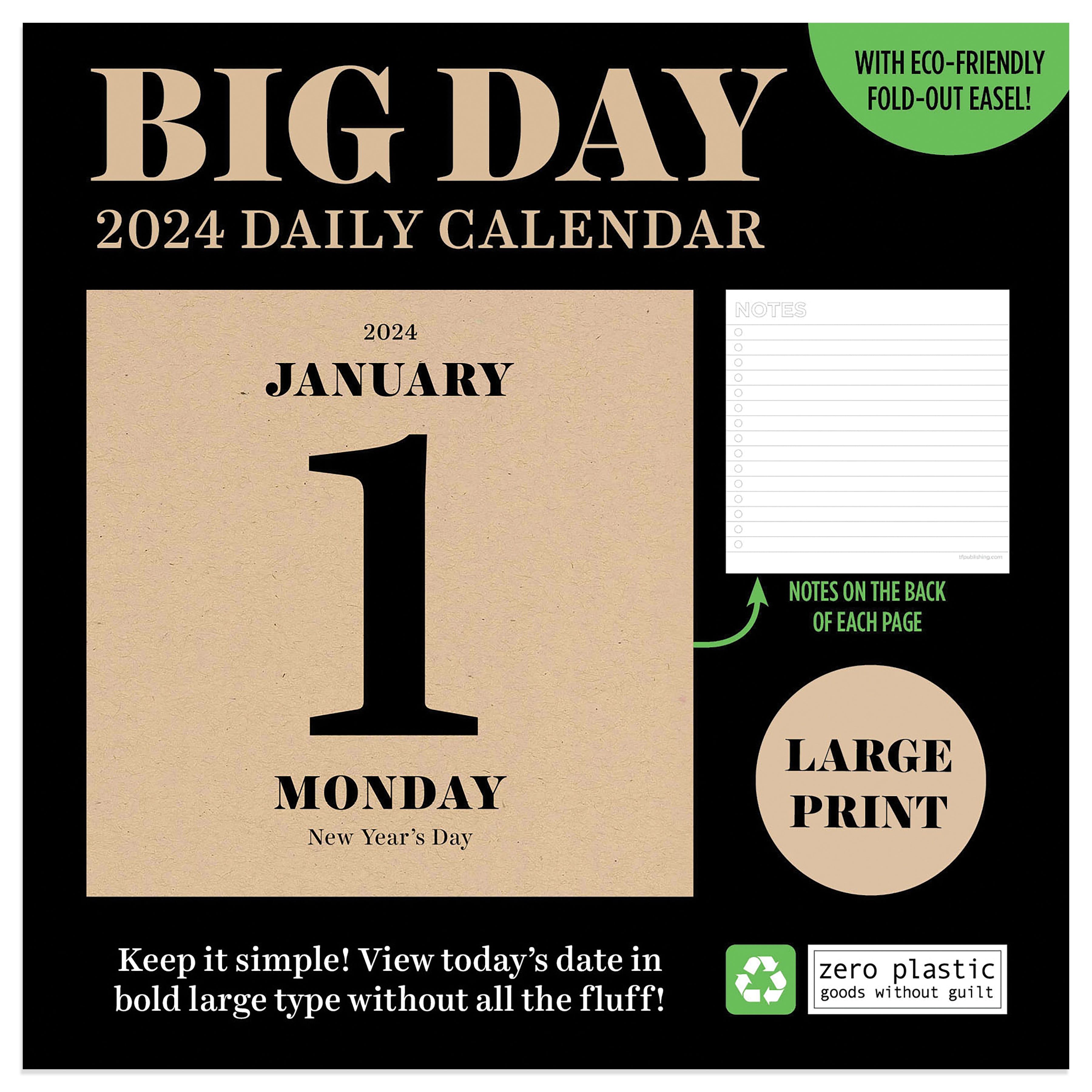 2024 Today's Date - Daily Boxed Page-A-Day  Calendar