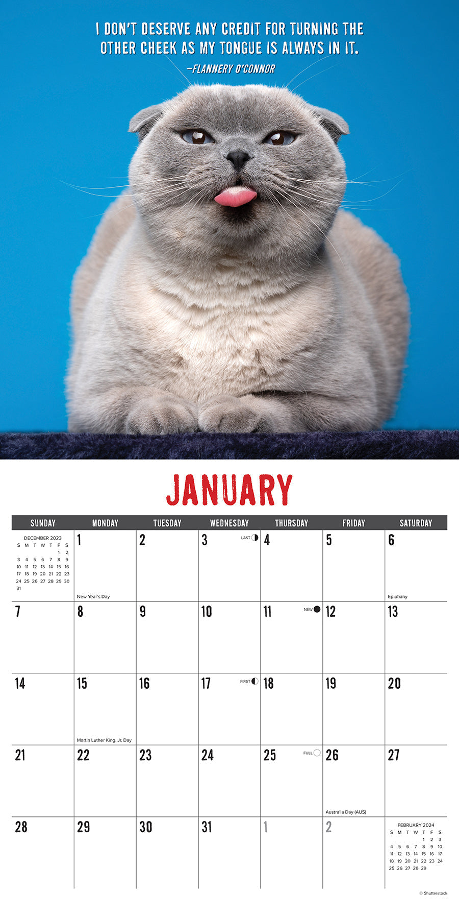 2024 Bad Kitties - Wall Calendar