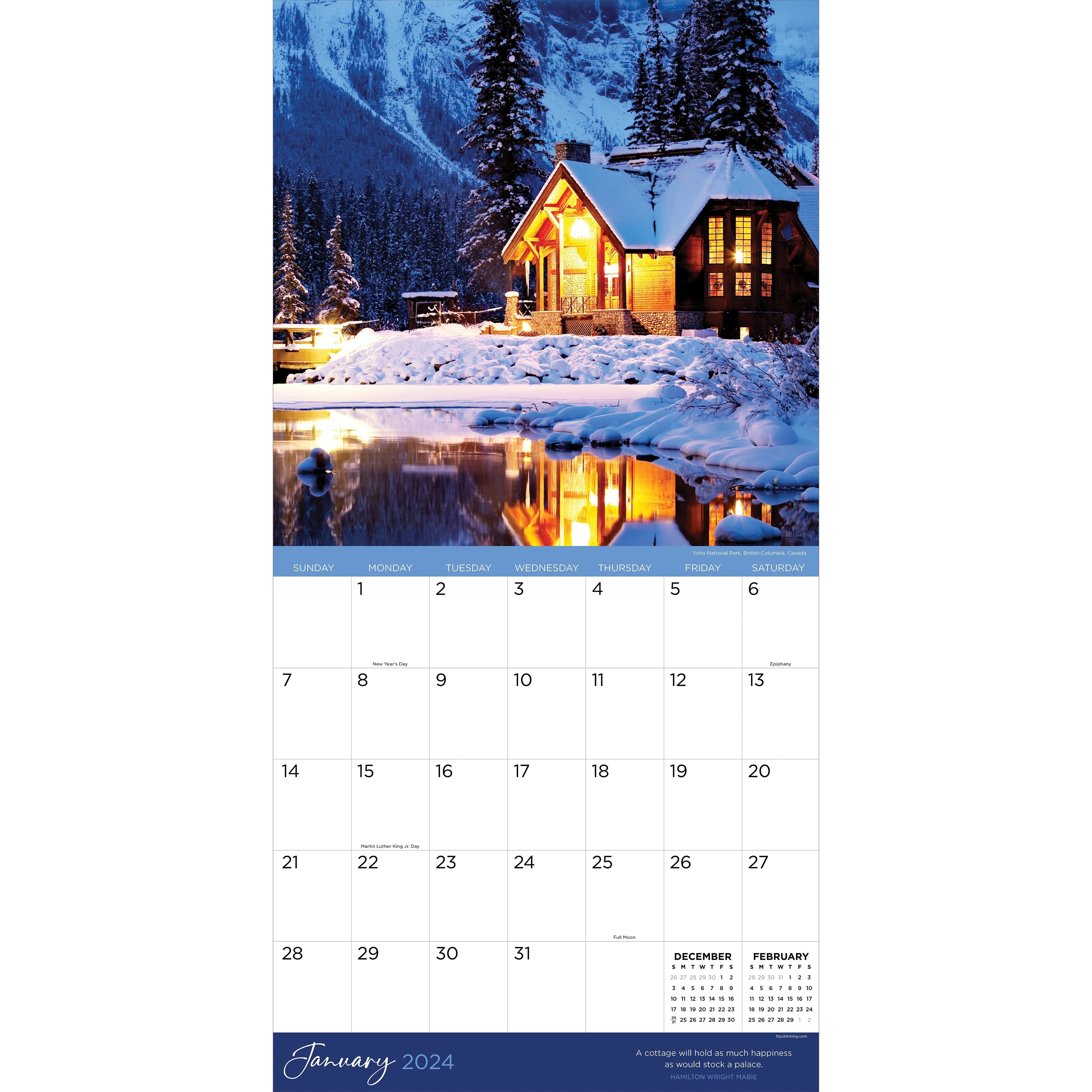 2024 Cottage Life - Square Wall Calendar