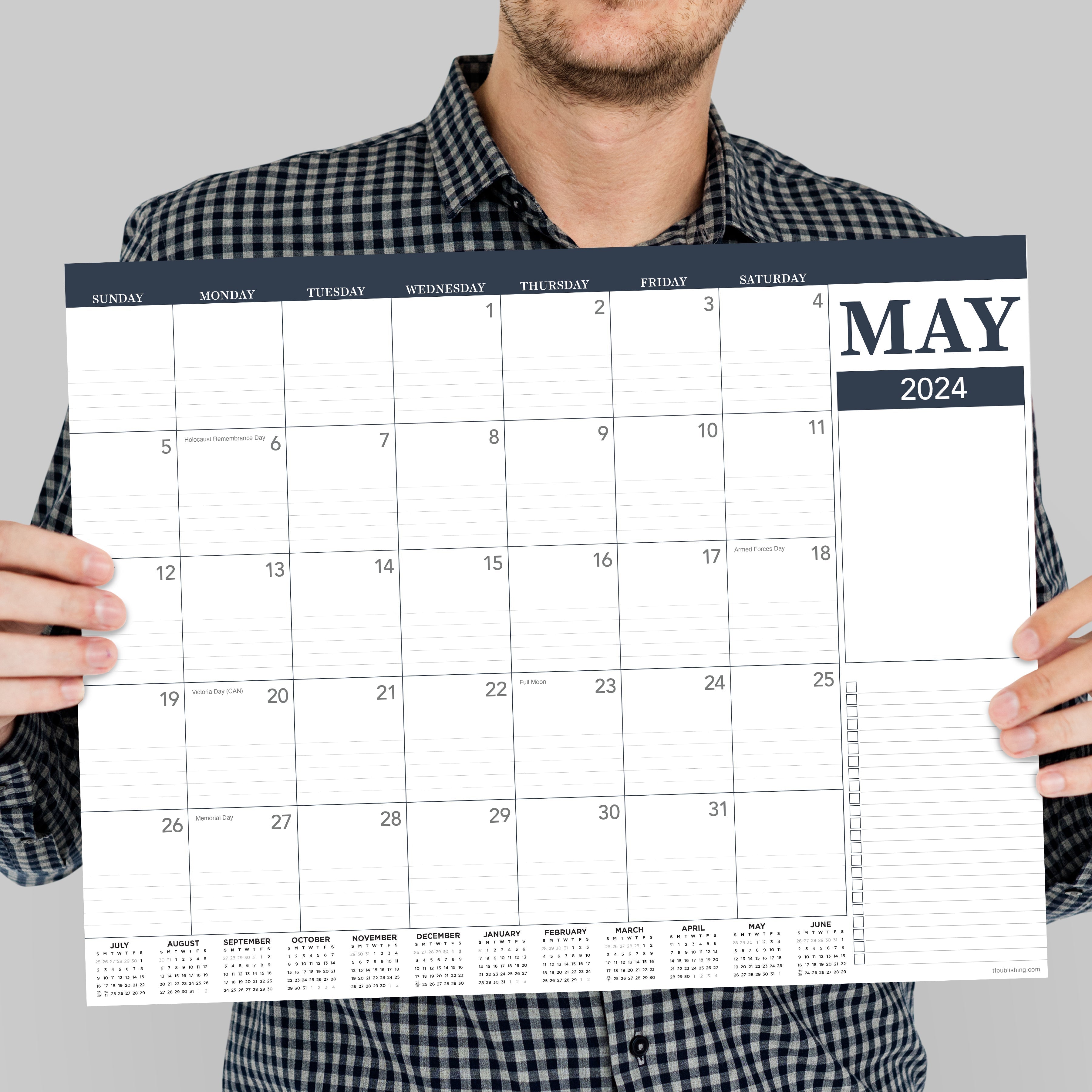 2024 Professional - Monthly Medium Desk Pad Blotter Calendar