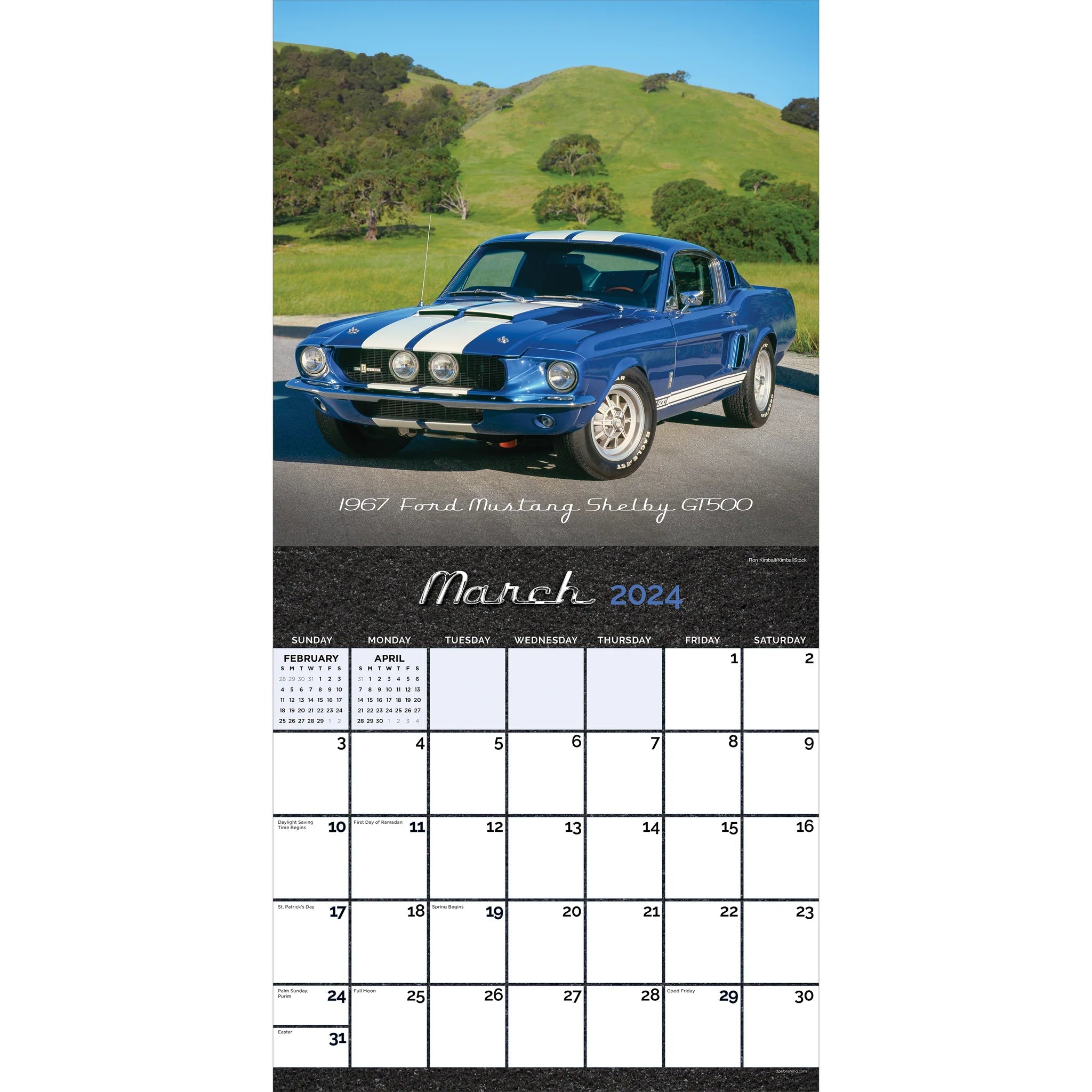 2024 Classic Cars (by TF Publishing) - Square Wall Calendar