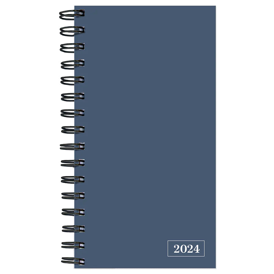 2024 Steel Blue - Small Weekly, Monthly Pocket Diary/Planner