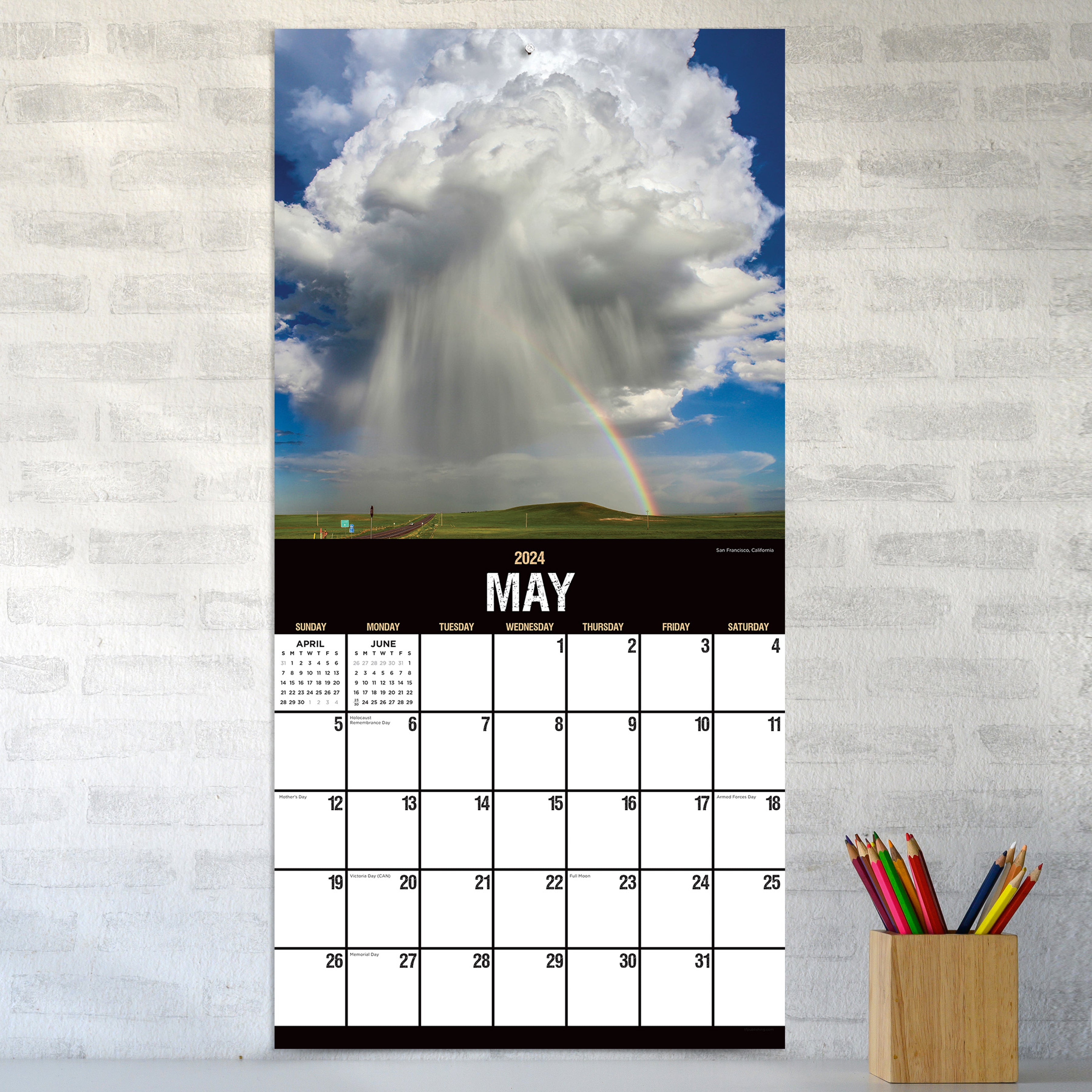 2024 Weather - Square Wall Calendar