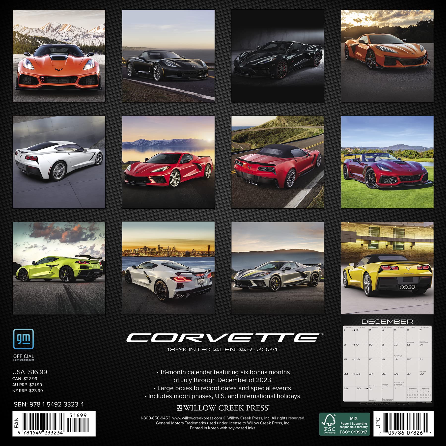2024 Corvette - Wall Calendar