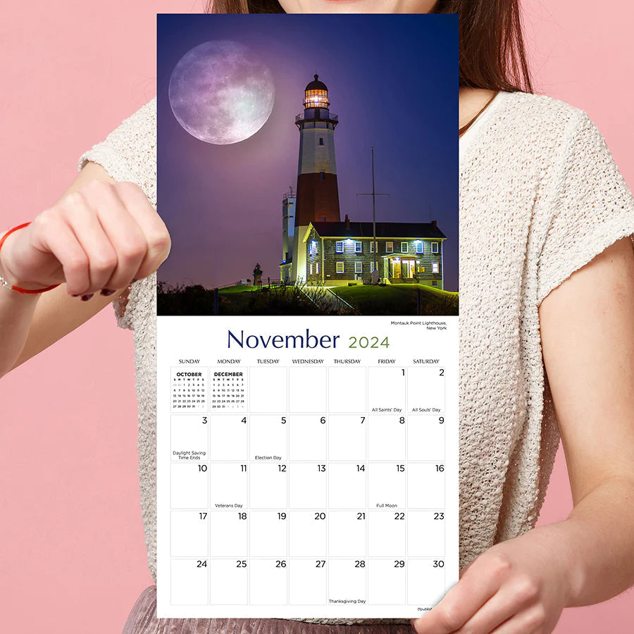 2024 Lighthouses - Mini Wall Calendar