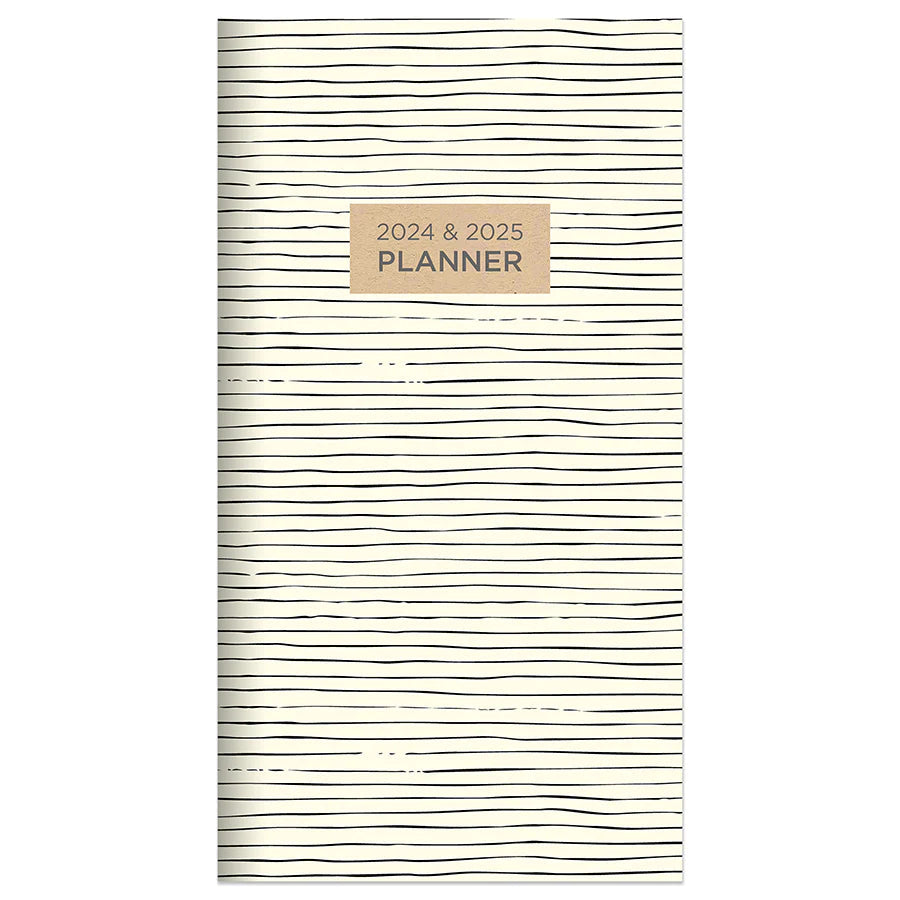 2024-2025 Sketchy Lines - Small Monthly Pocket Diary/Planner