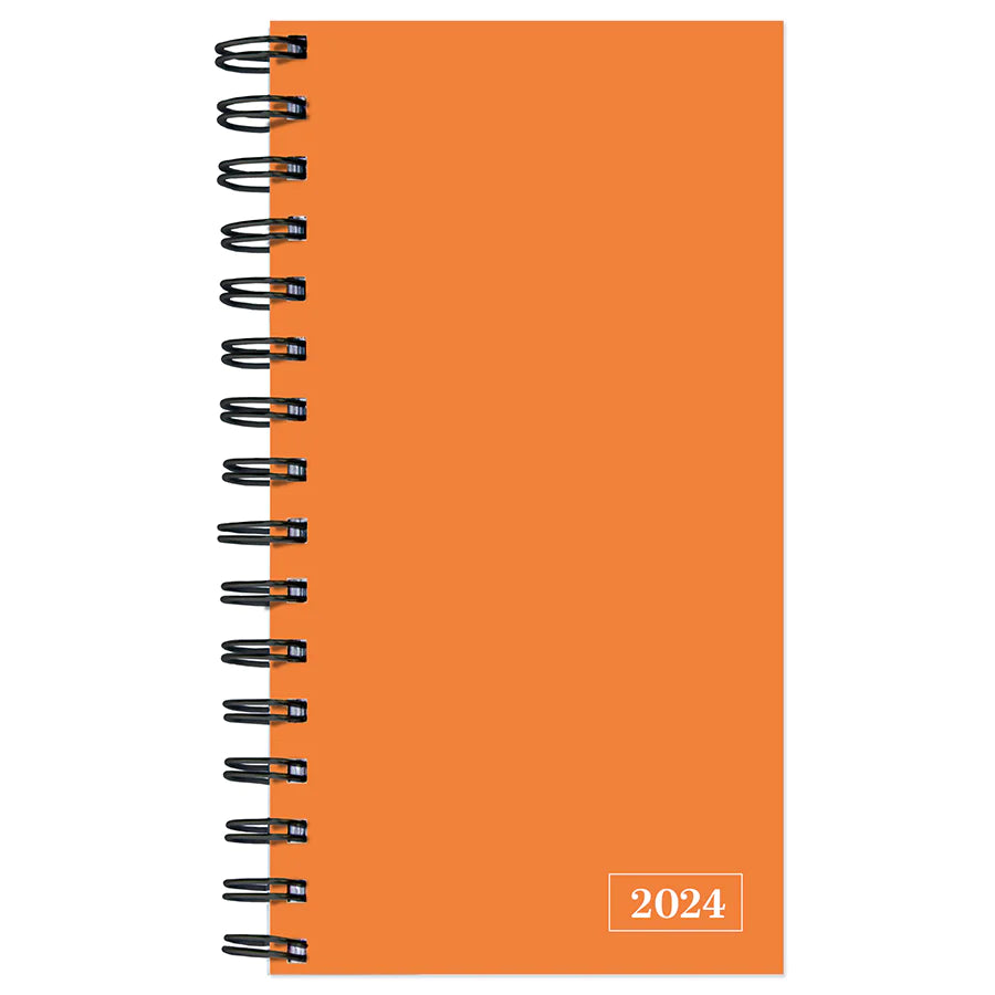 2024 Citrus Orange - Small Weekly, Monthly Pocket Diary/Planner