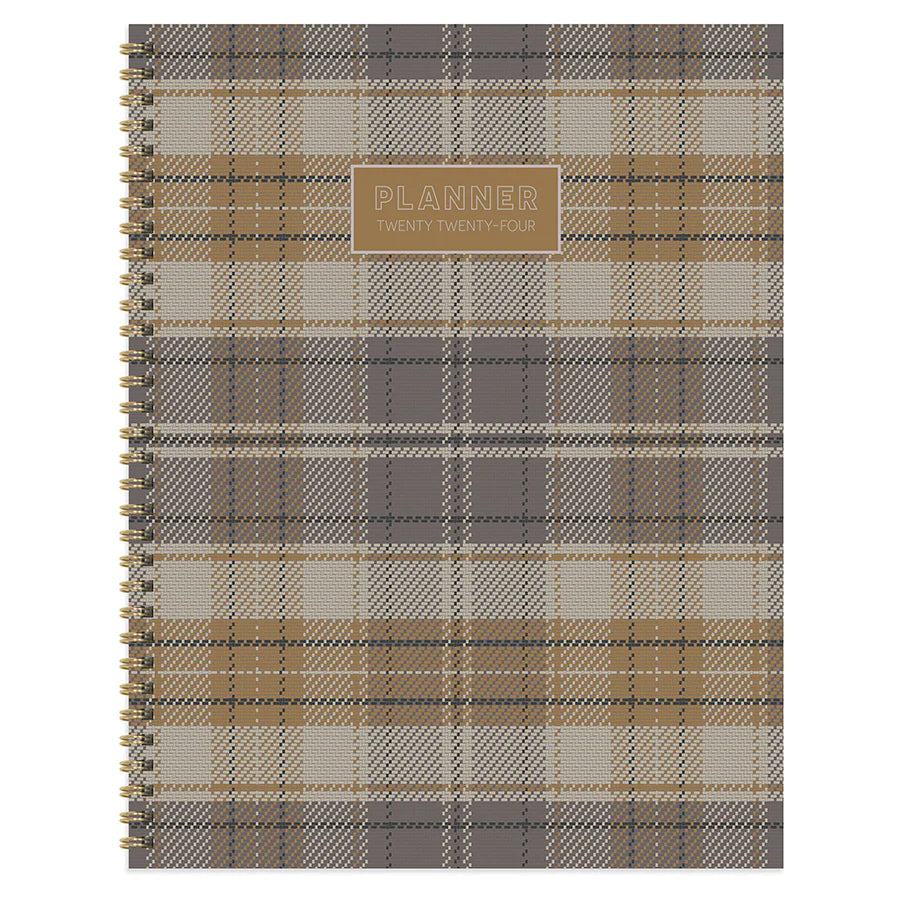 2024 Hunter's Lodge Plaid - Large Weekly, Monthly Diary/Planner