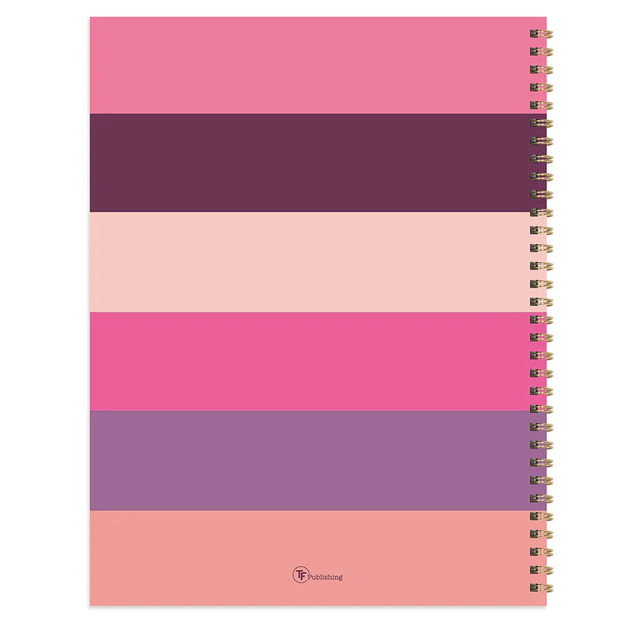 2024 Pink Plum Blush & Petal - Large Weekly, Monthly Diary/Planner