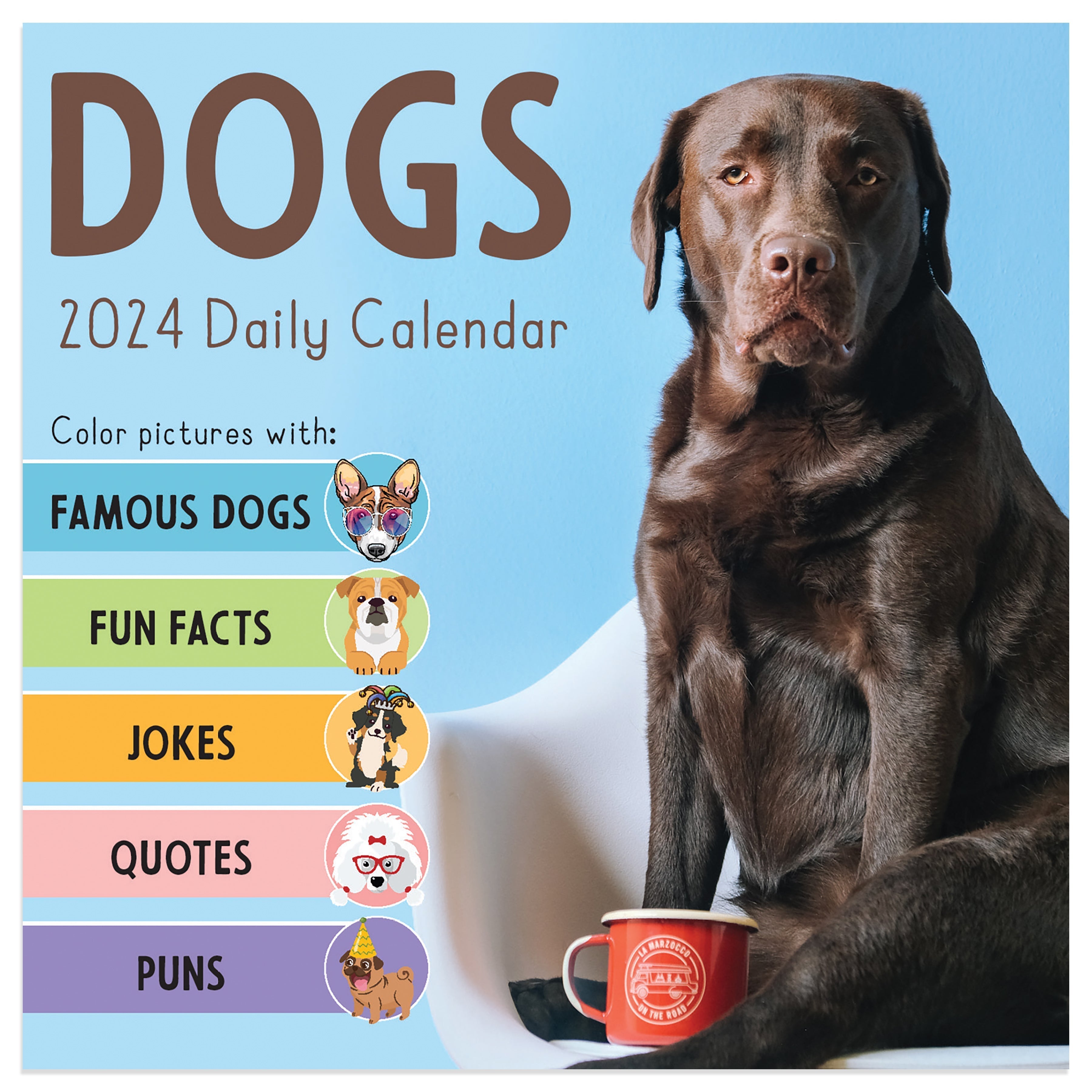 2024 Dog A Day - Daily Boxed Page-A-Day  Calendar