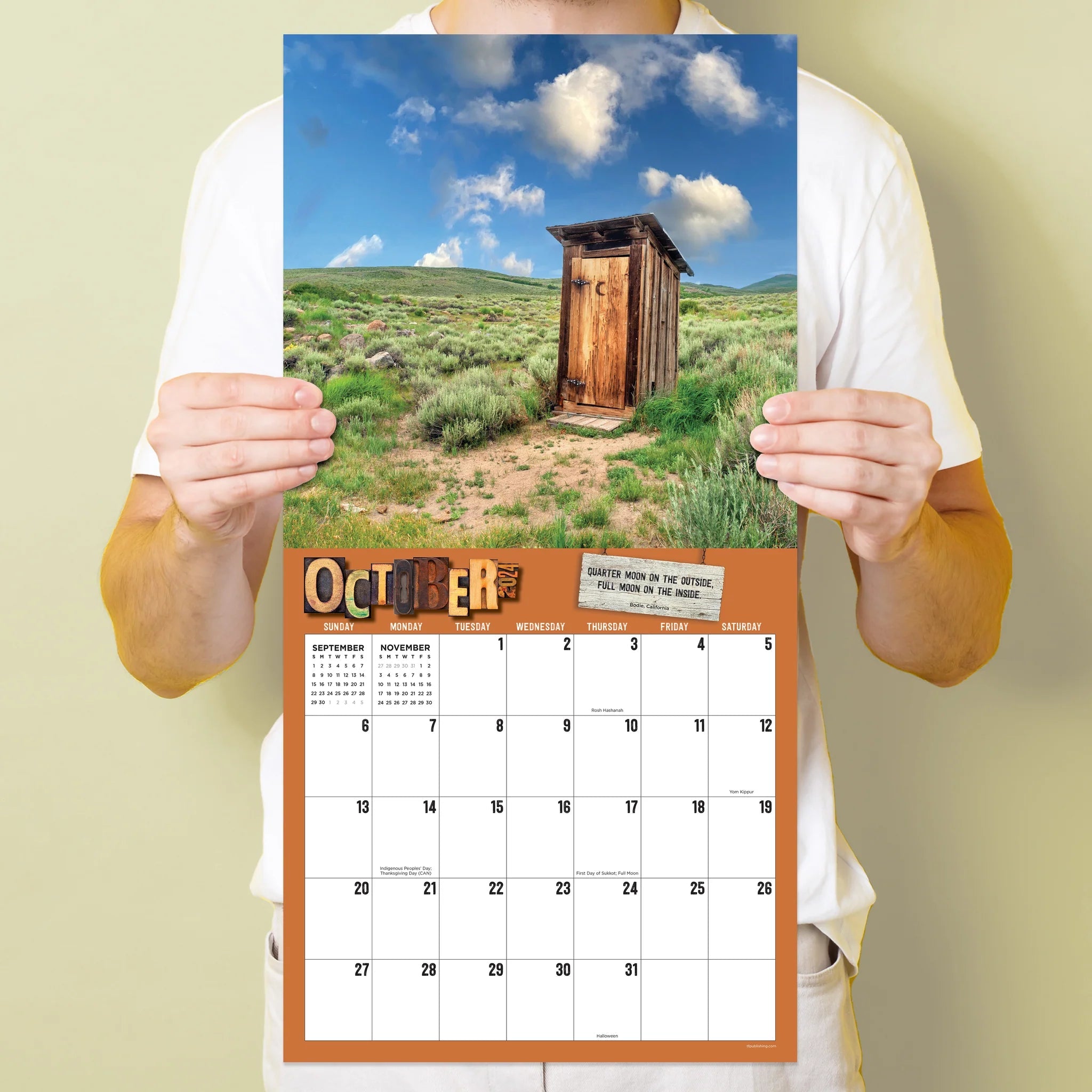 2024 Outhouses (by TF Publishing) - Square Wall Calendar
