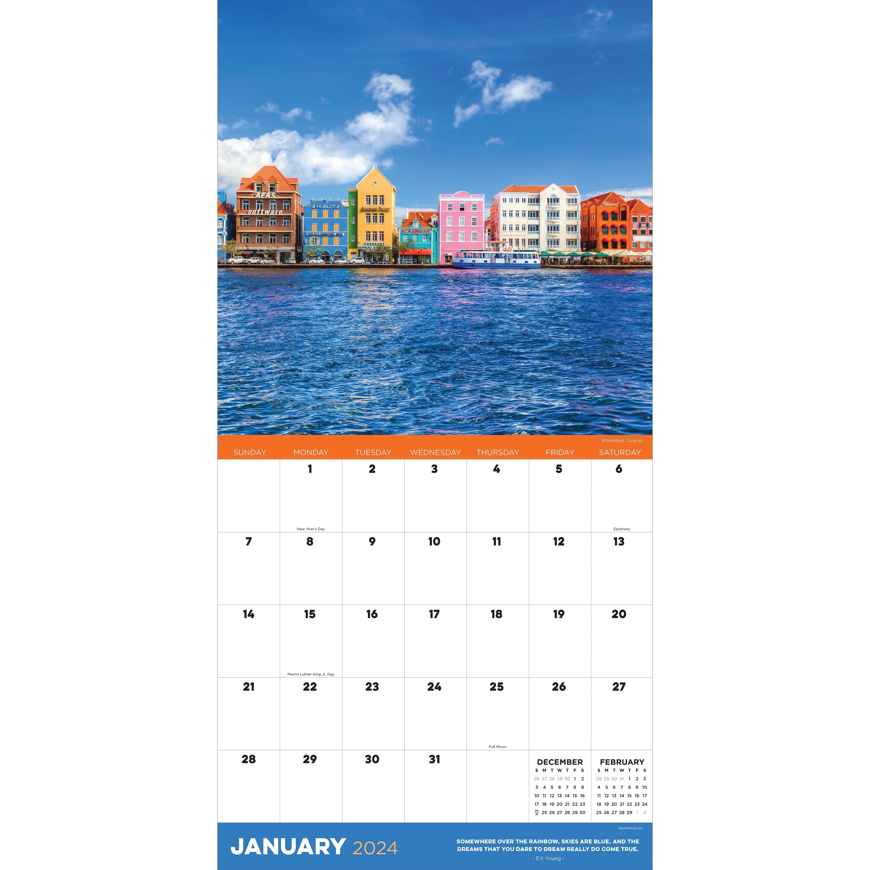 2024 Destination: Rainbow - Square Wall Calendar