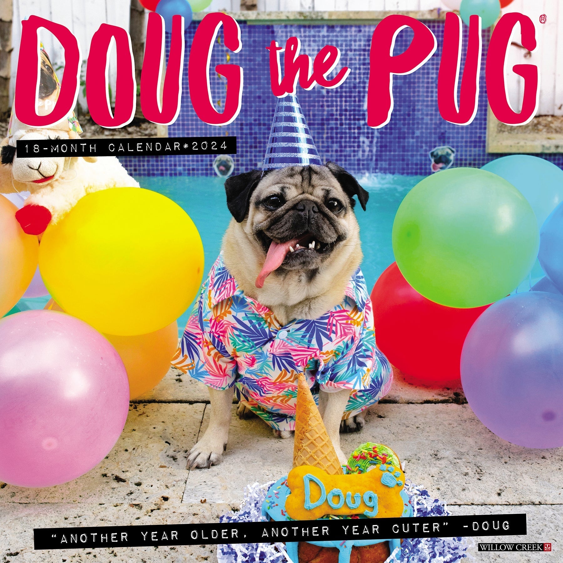 2024 Doug the Pug - Wall Calendar