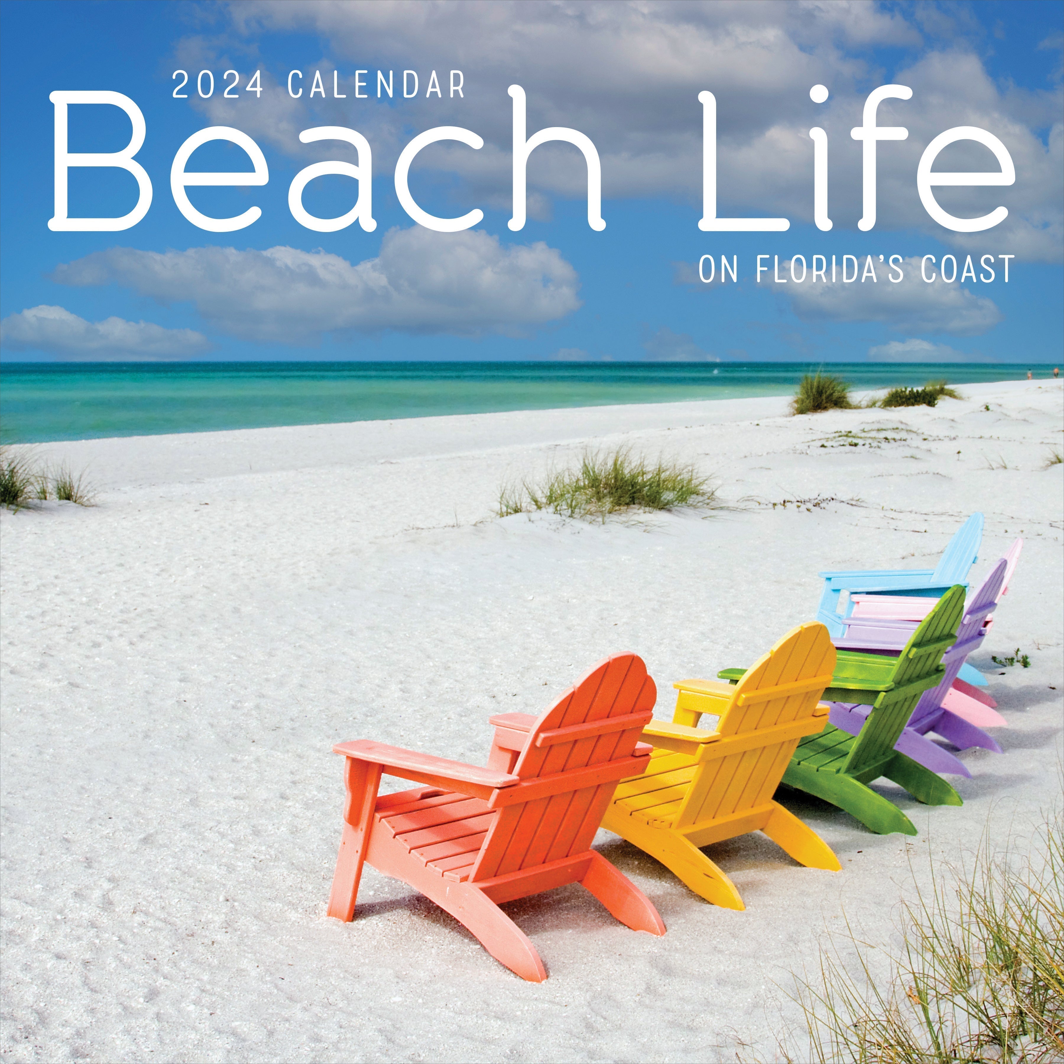 2024 Beach Life - Square Wall Calendar