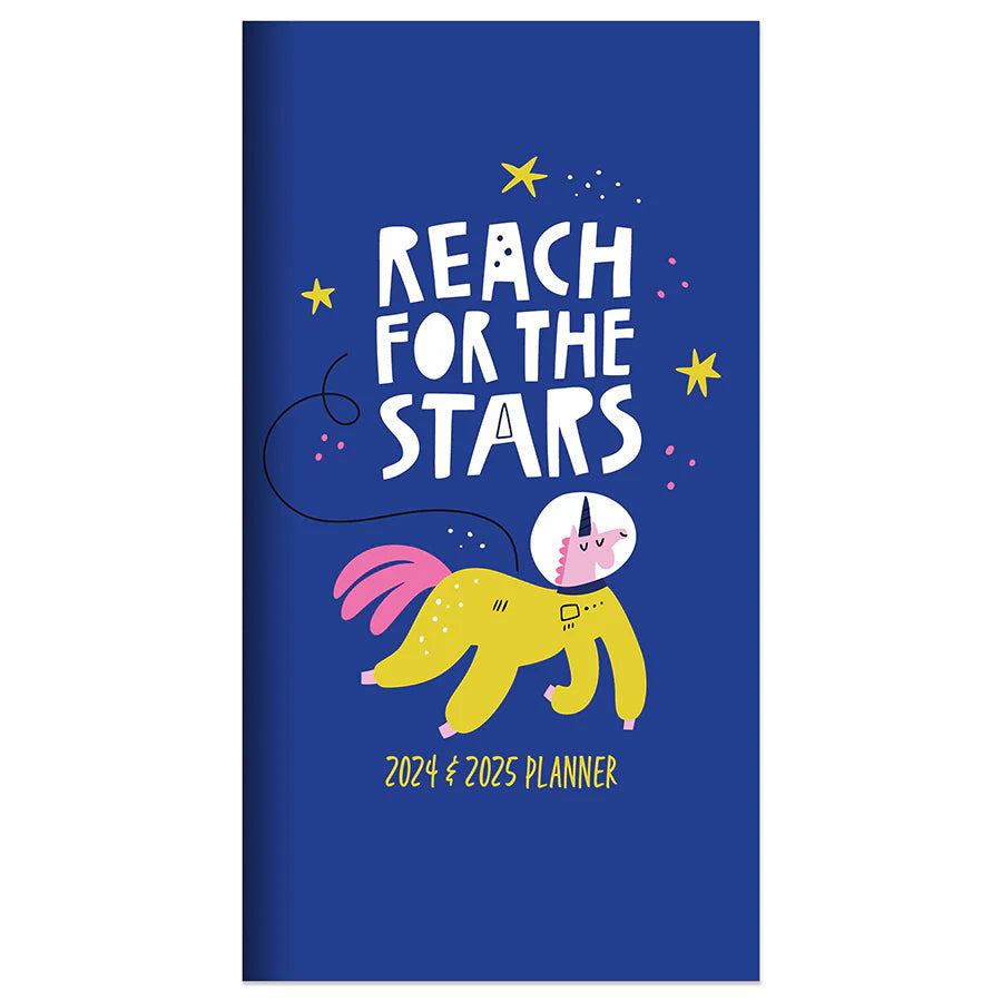 2024-2025 Unicorns & Stars - Small Monthly Pocket Diary/Planner
