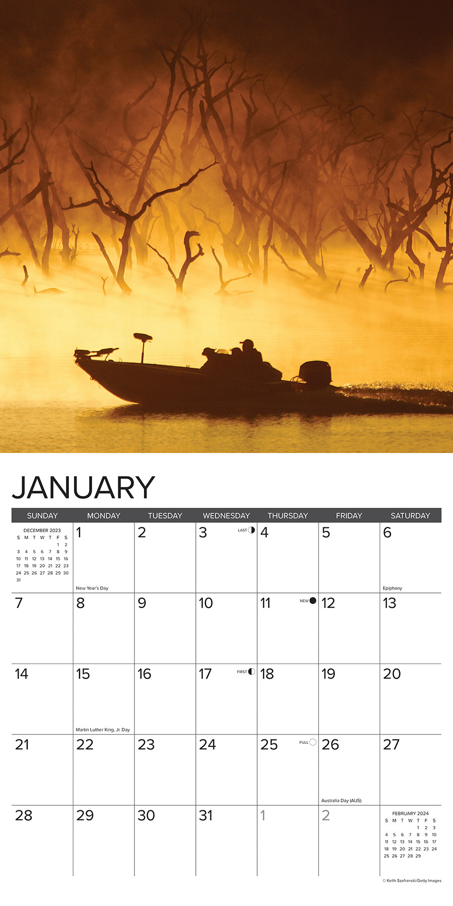 2024 Bass - Wall Calendar