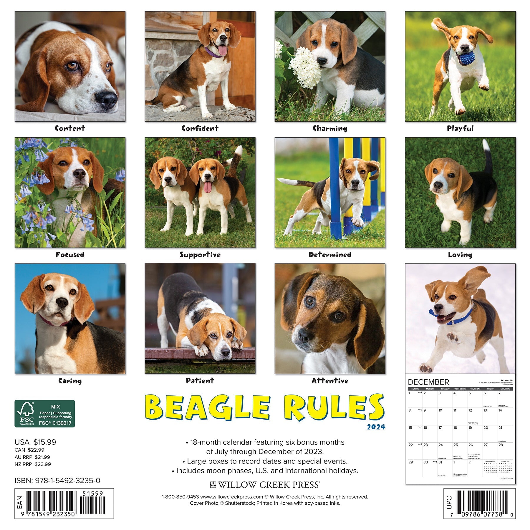2024 Beagle Rules - Wall Calendar
