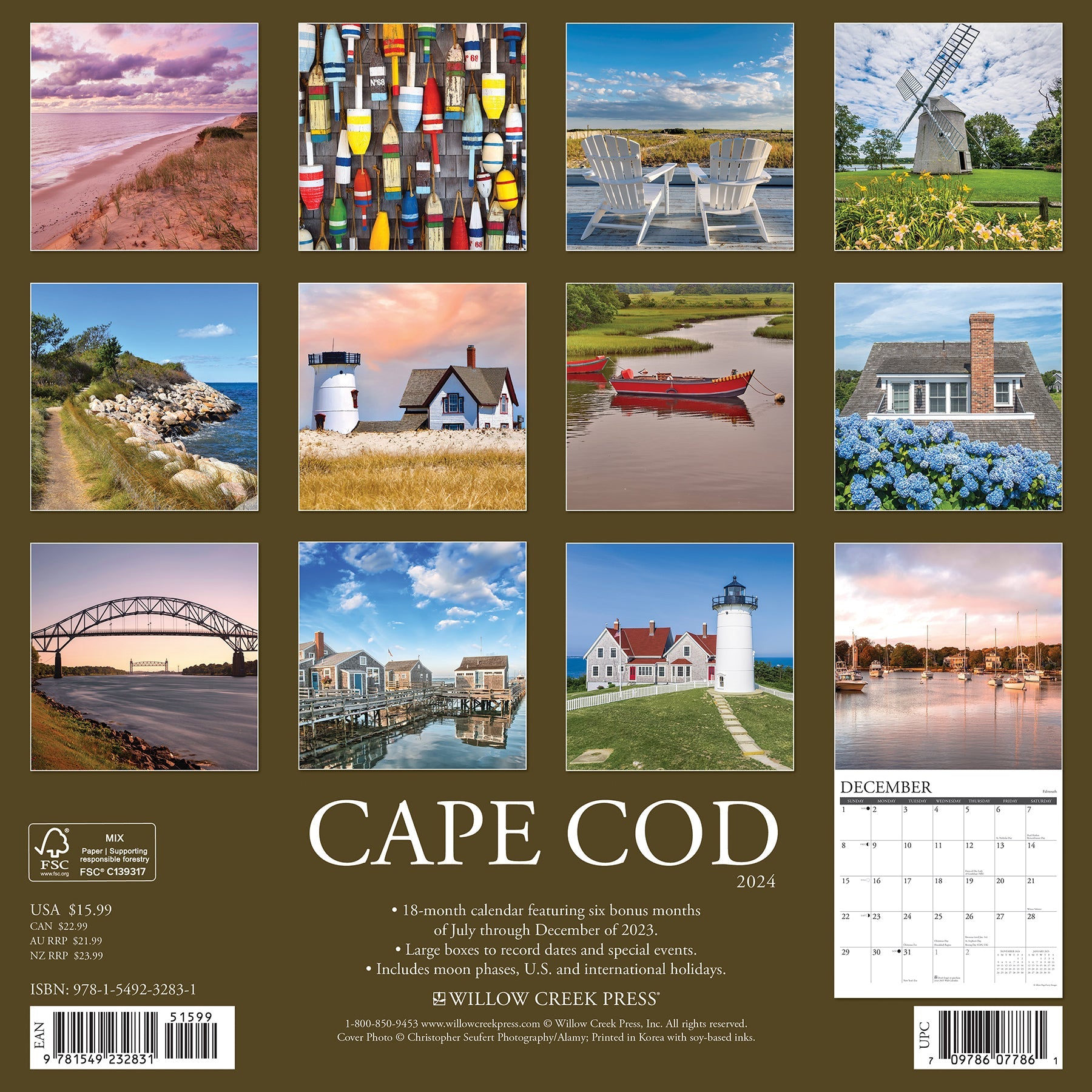 2024 Cape Cod - Wall Calendar