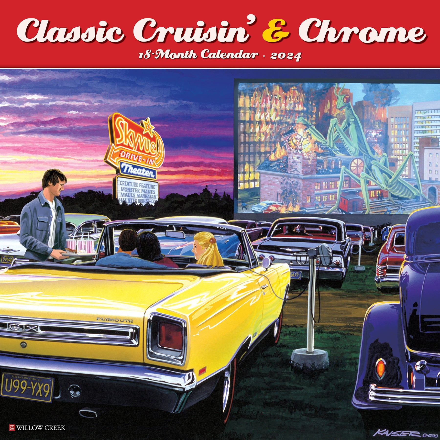 2024 Classic Cruisin' & Chrome - Wall Calendar