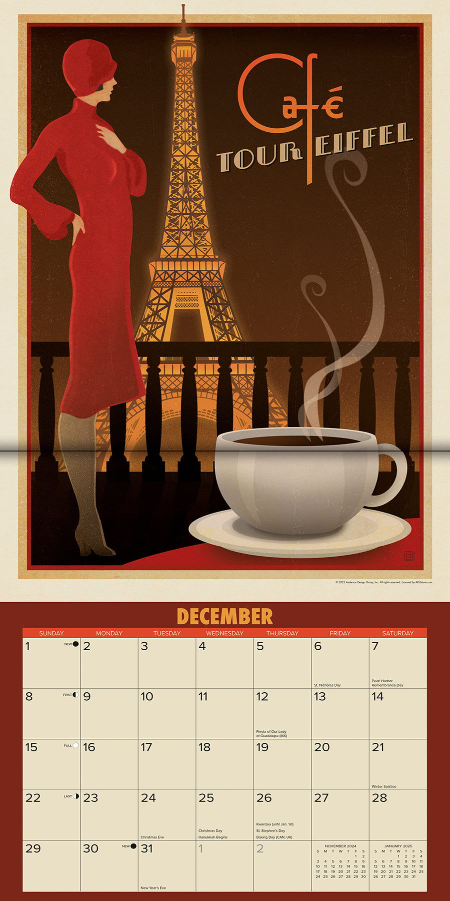 2024 Coffee Delights - Wall Calendar