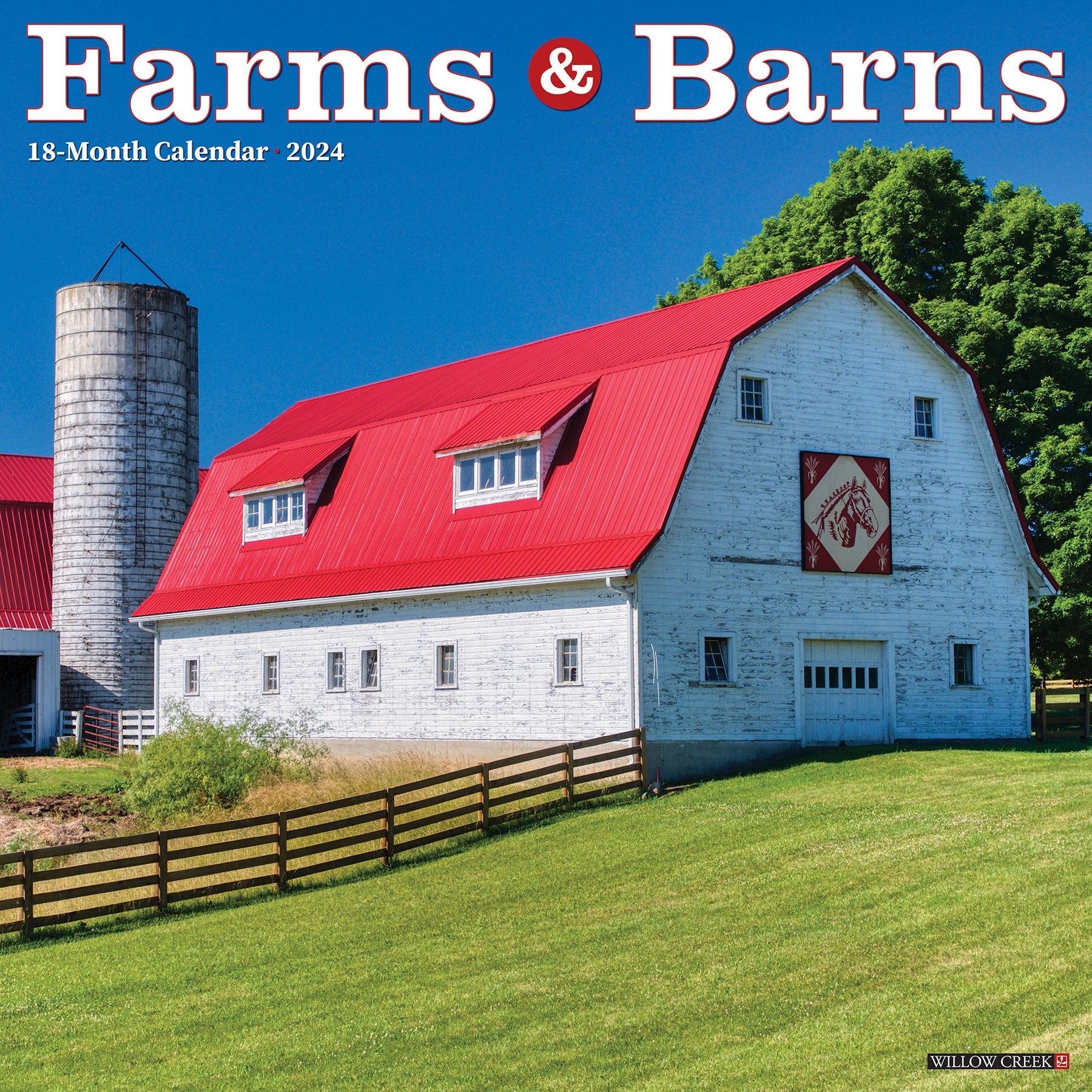 2024 Farms & Barns - Wall Calendar