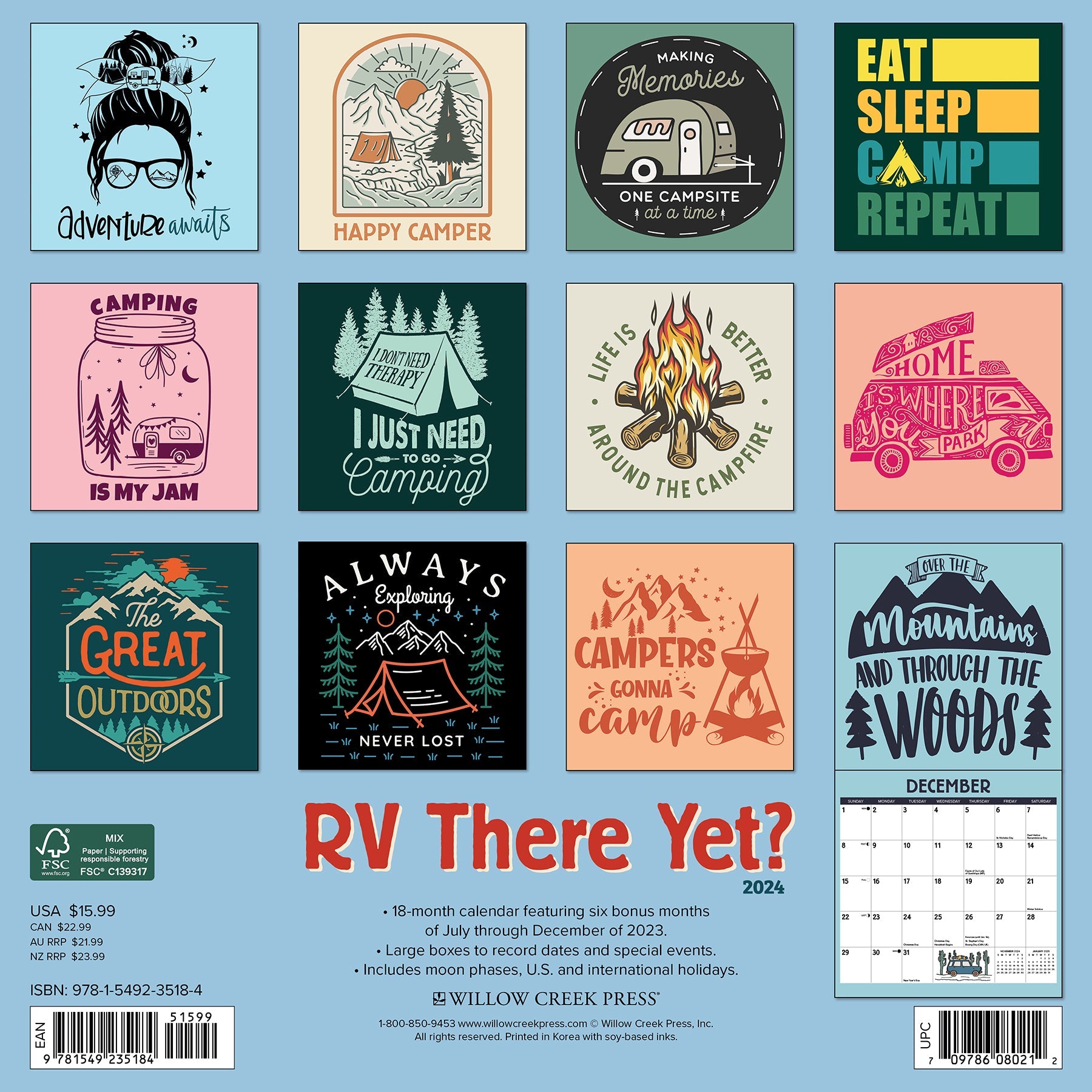 2024 RV There Yet? - Wall Calendar