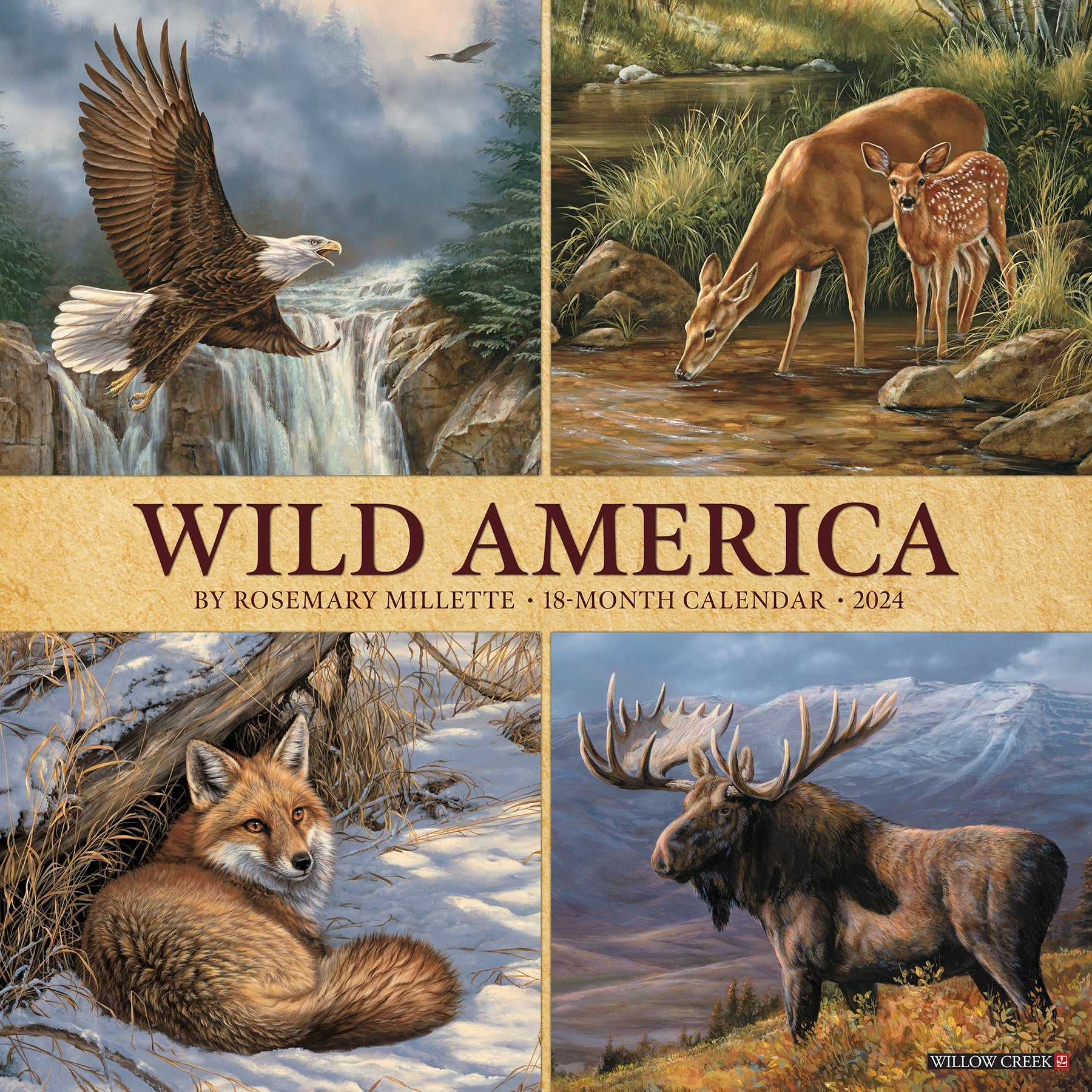 2024 Wild America - Wall Calendar