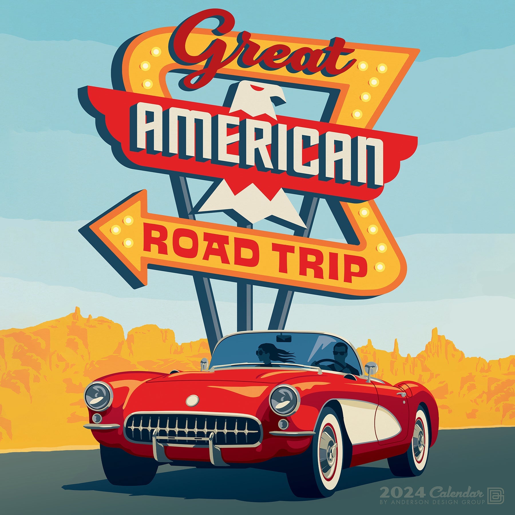 2024 Great American Road Trip (ADG) - Wall Calendar