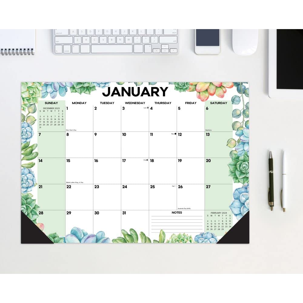 2024 Succulents - Monthly Medium Desk Pad