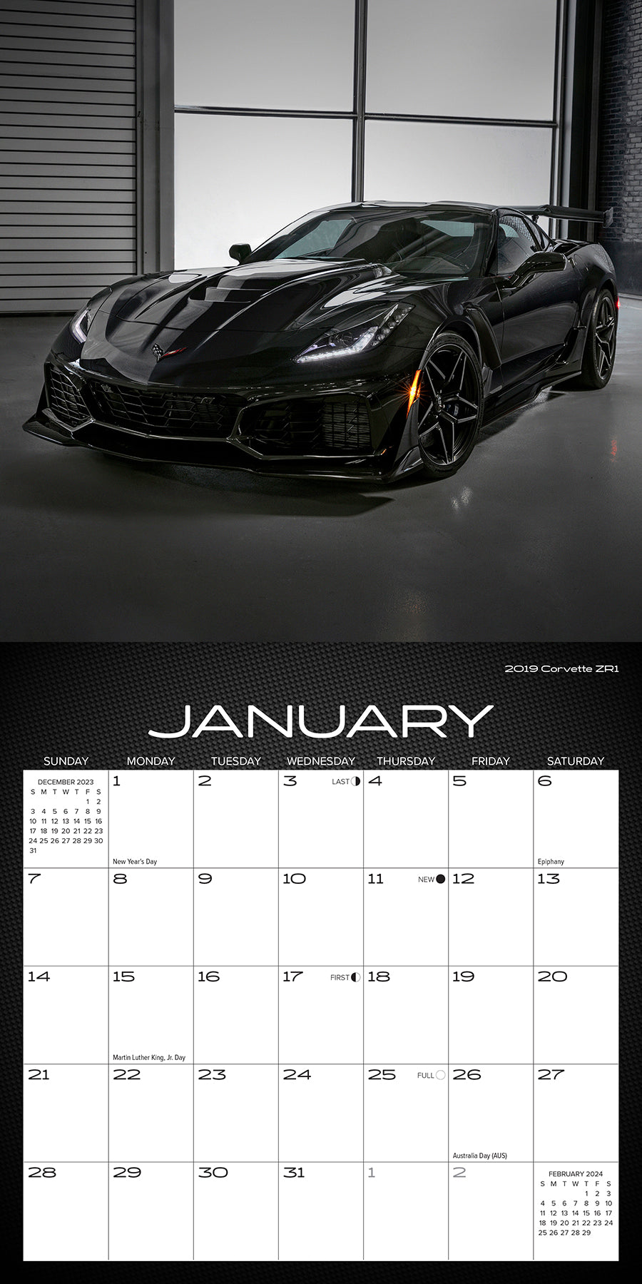 2024 Corvette - Mini Wall Calendar