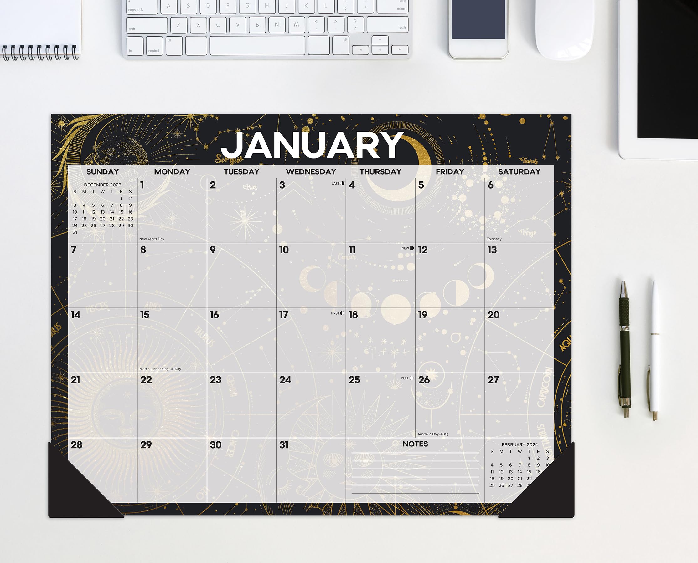 2024 Celestial - Monthly Large Desk Pad