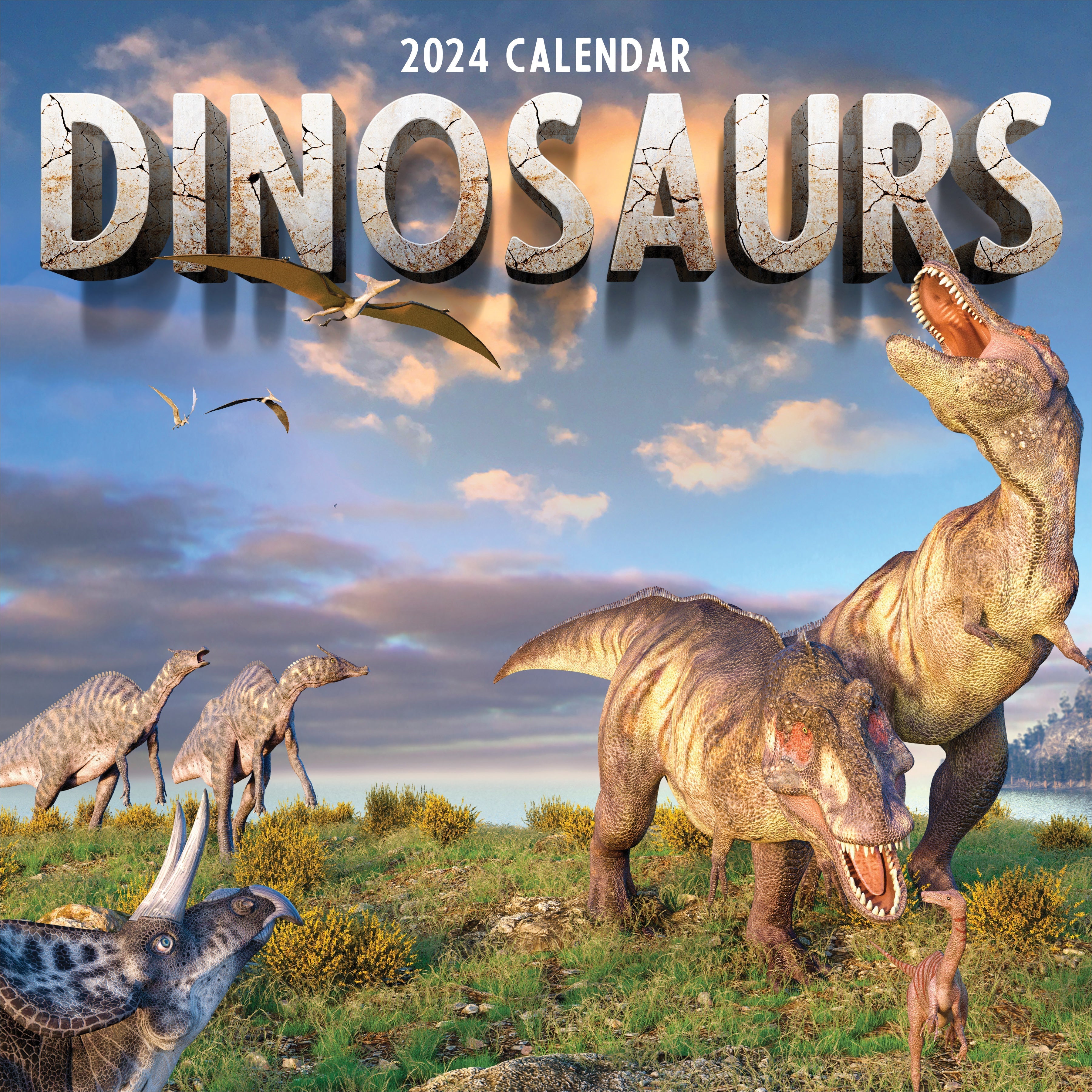 2024 Dinosaurs (by TF Publishing) - Square Wall Calendar