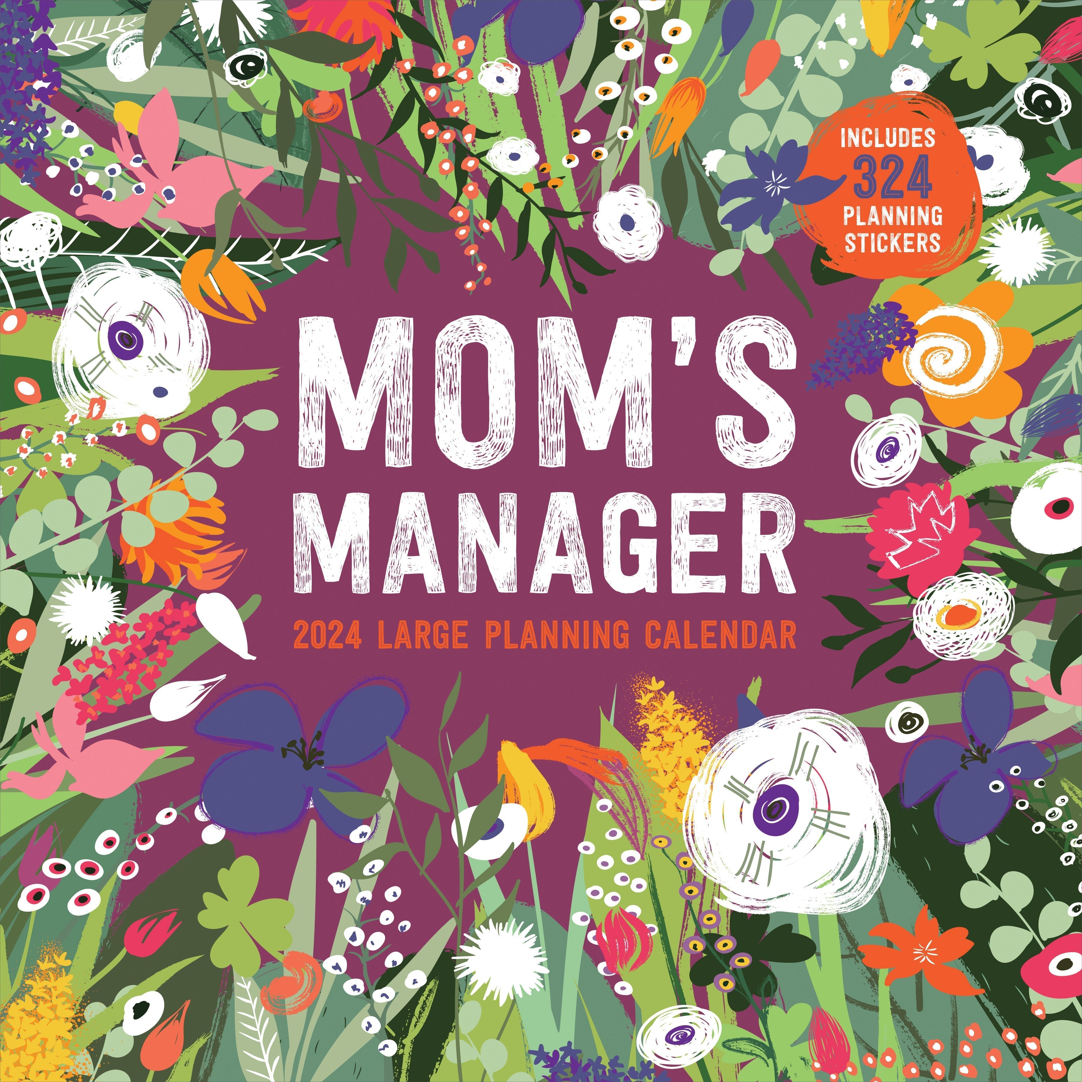 2024 Mom's Manager - Square Wall Calendar