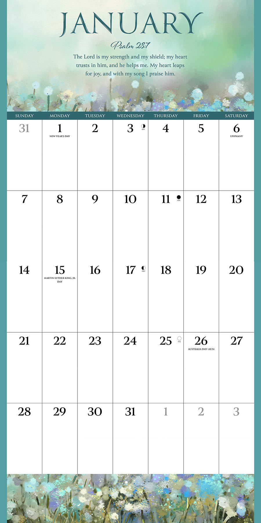 2024 Bible Verses - Wall Calendar