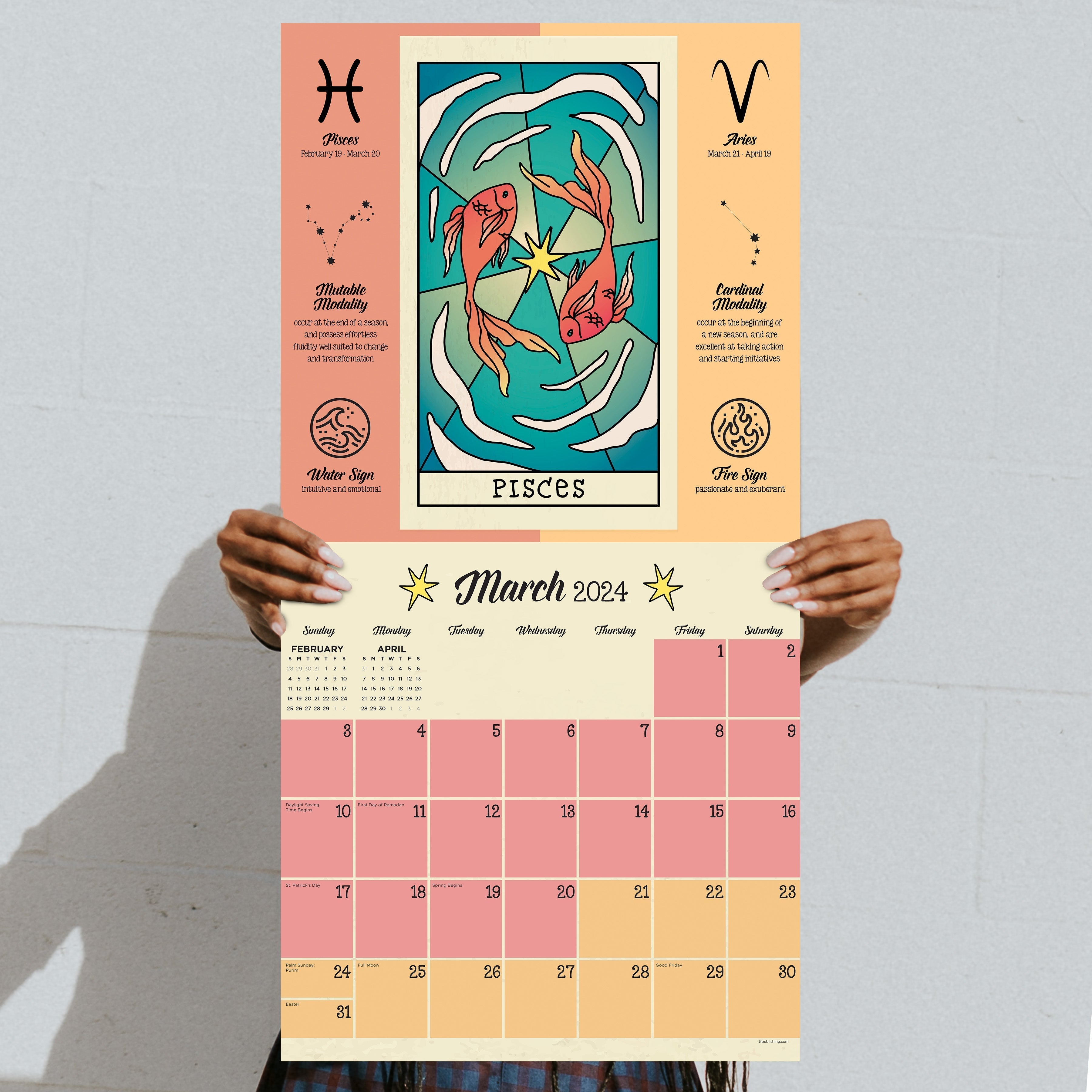 2024 Year of Astrology - Square Wall Calendar