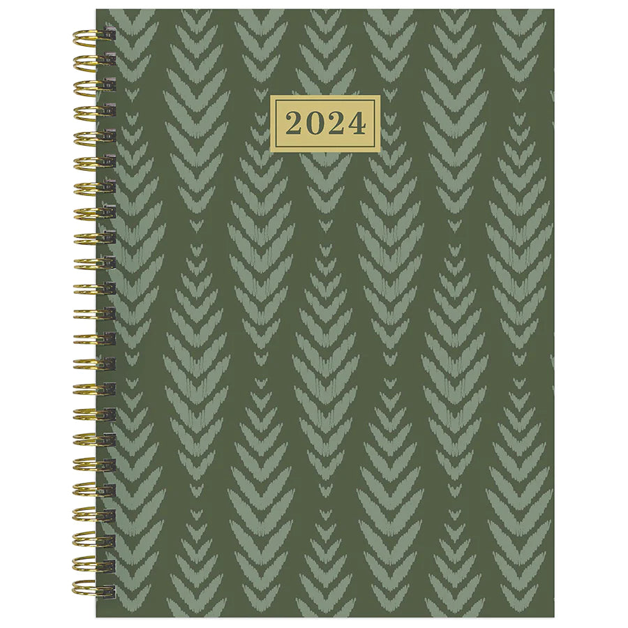 2024 Printed Garden - Medium Weekly, Monthly Diary/Planner