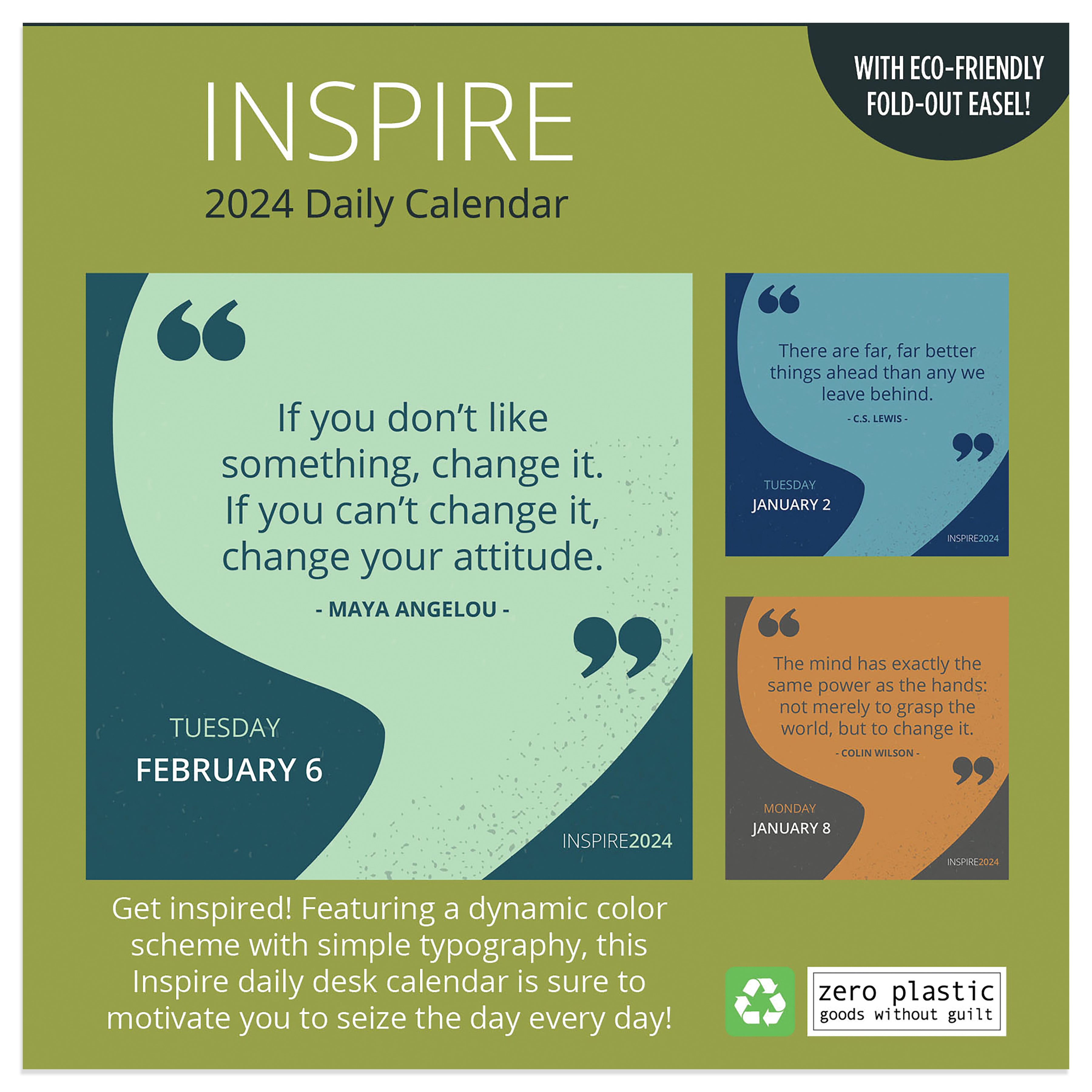 2024 Inspire - Daily Boxed Page-A-Day  Calendar