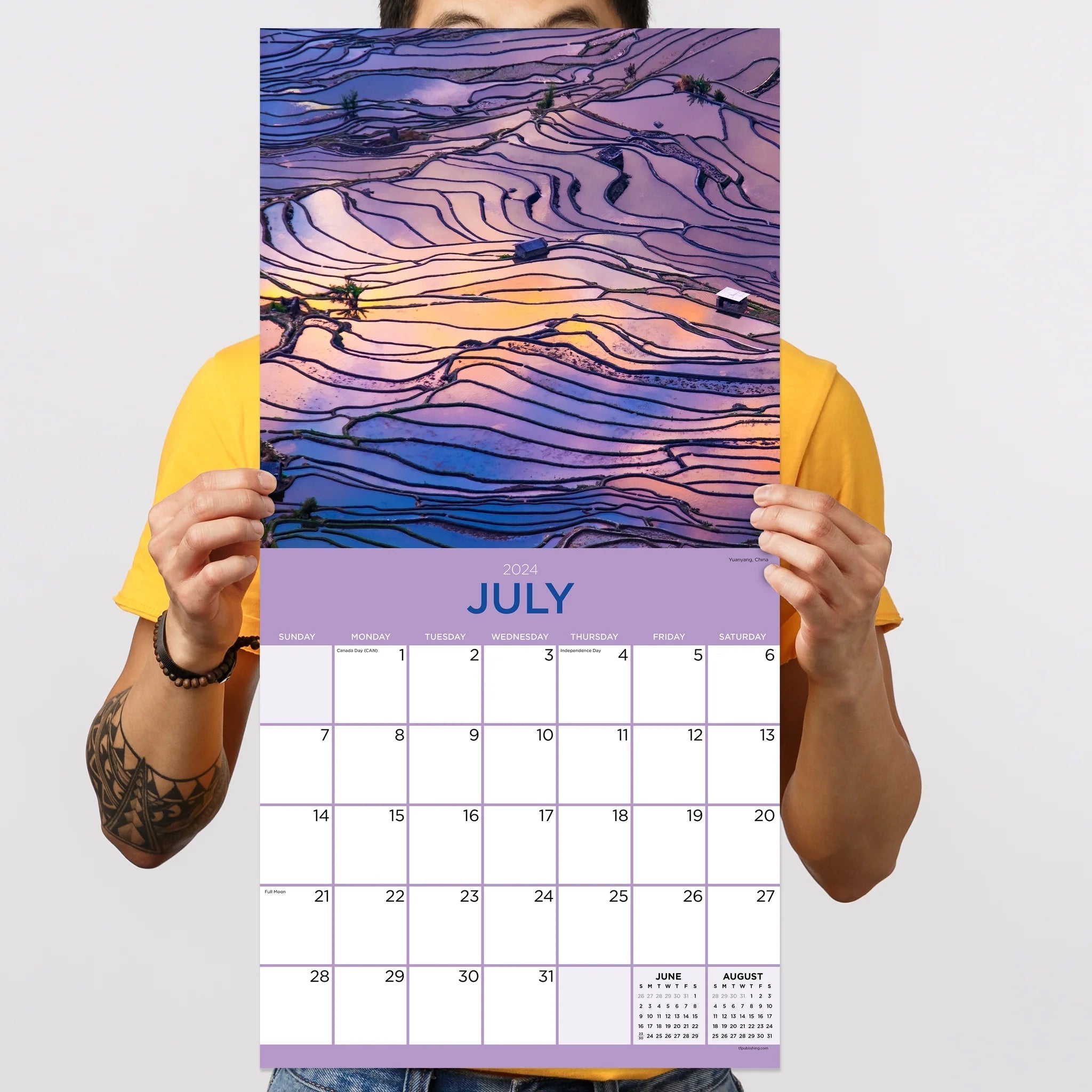 2024 Landscapes - Square Wall Calendar