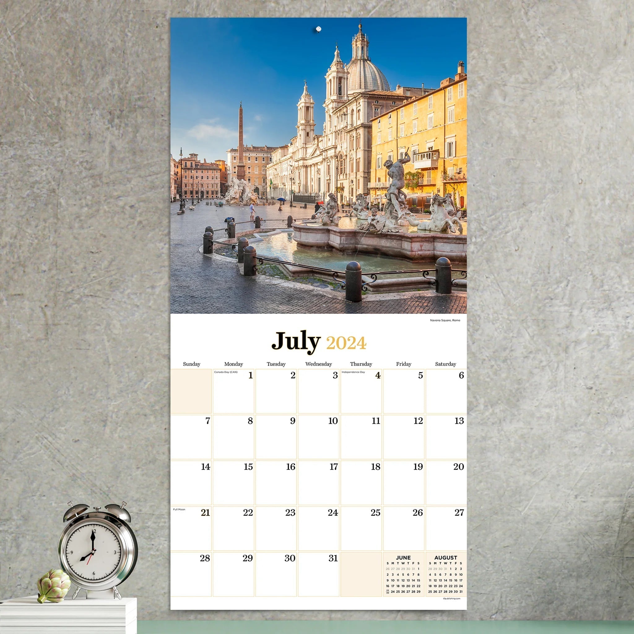 2024 Italy (by TF Publishing) - Square Wall Calendar