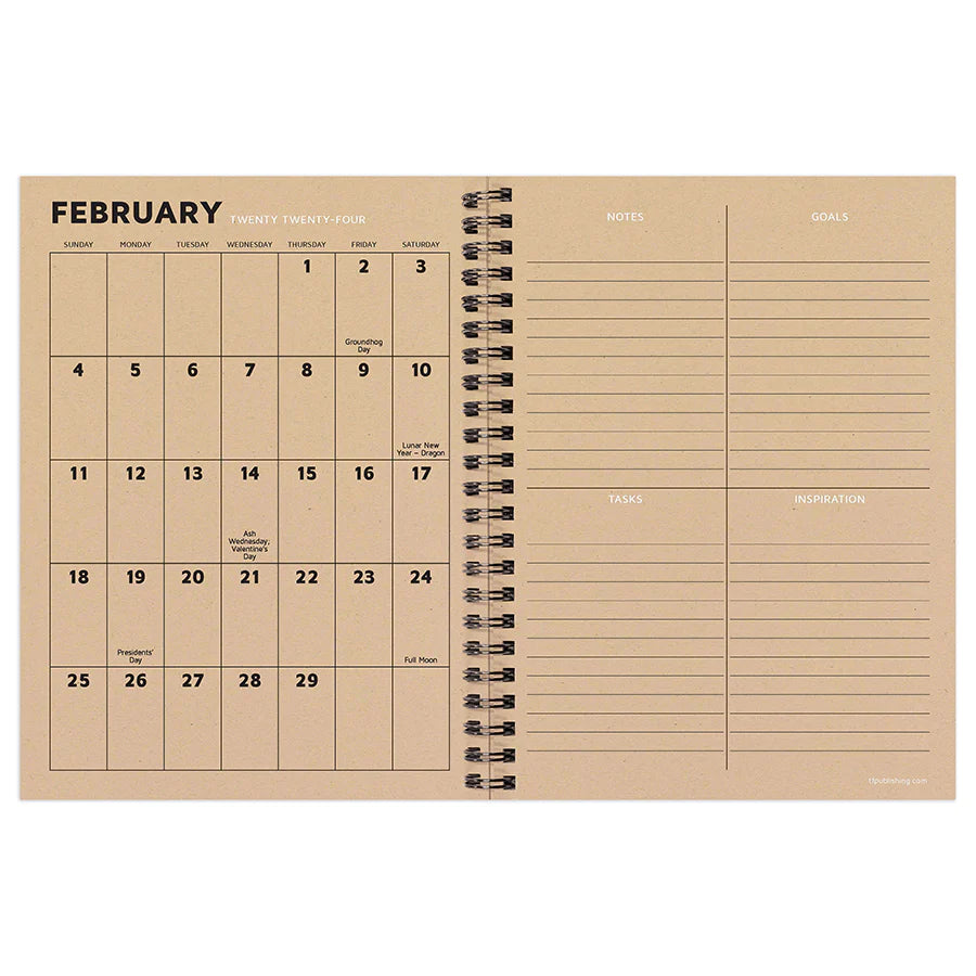 2024 Leaflet - Medium Weekly, Monthly Diary/Planner