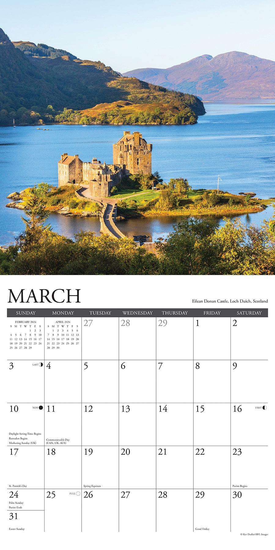 2024 Castles - Wall Calendar