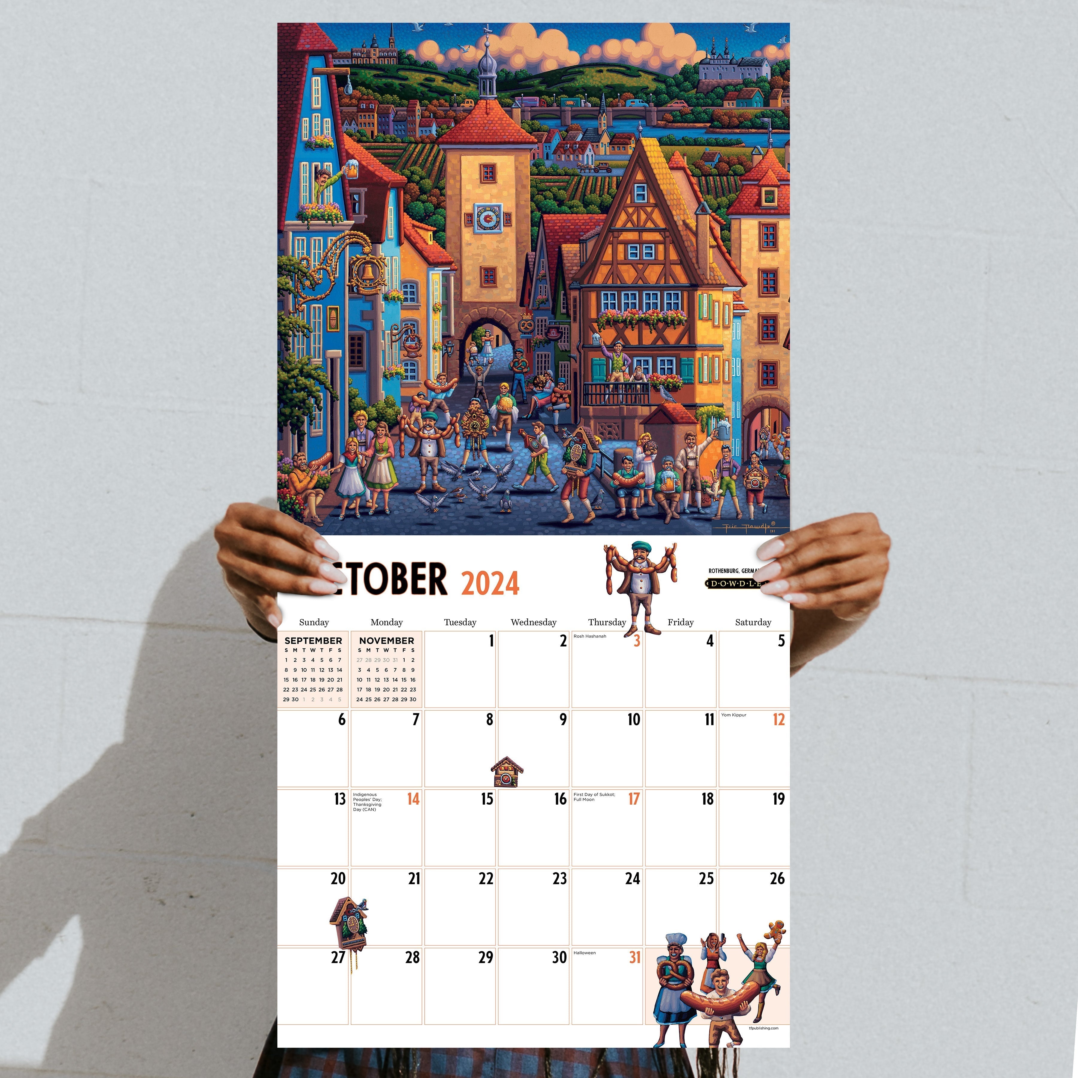 2024 Around the World - Square Wall Calendar