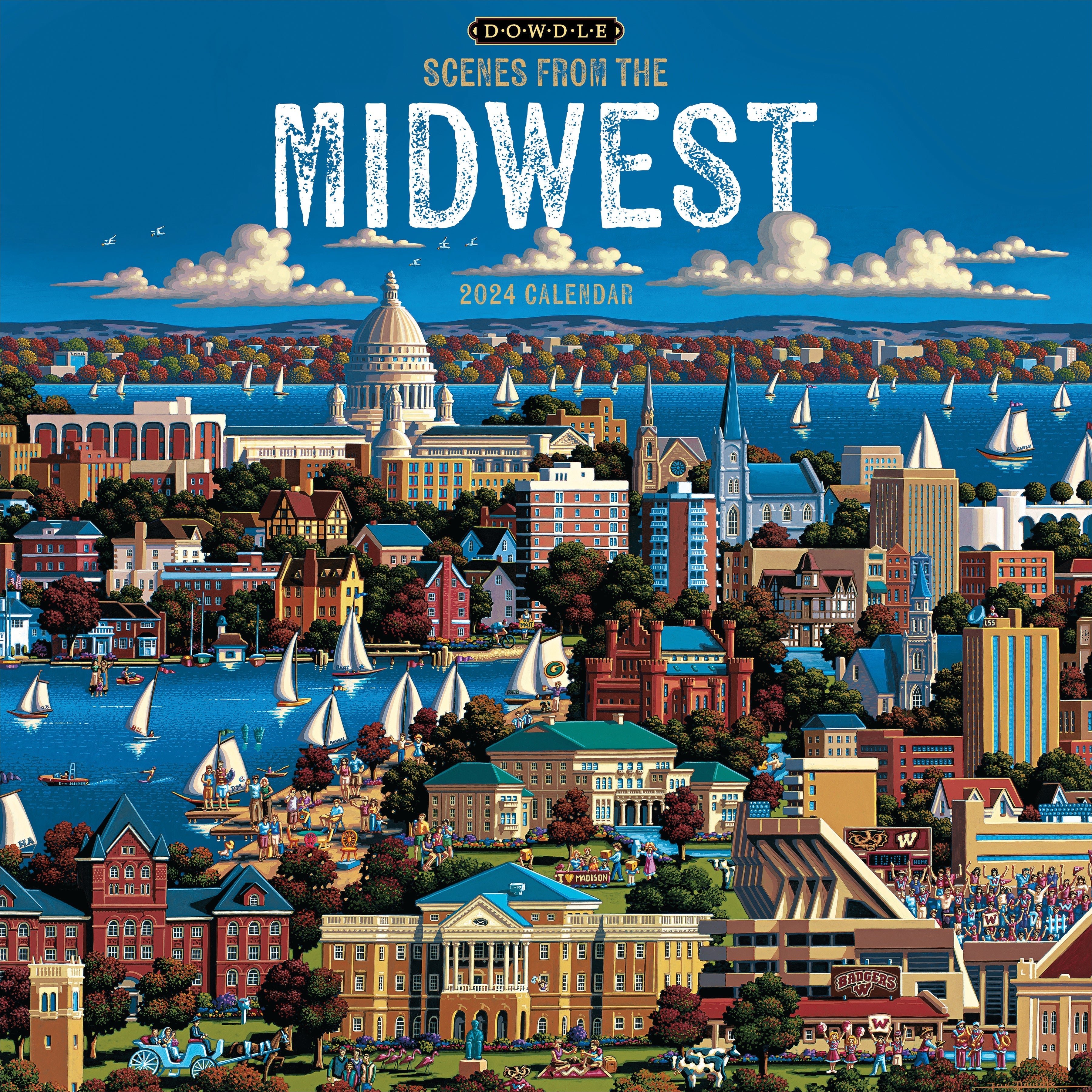 2024 Scenes from the Midwest - Square Wall Calendar