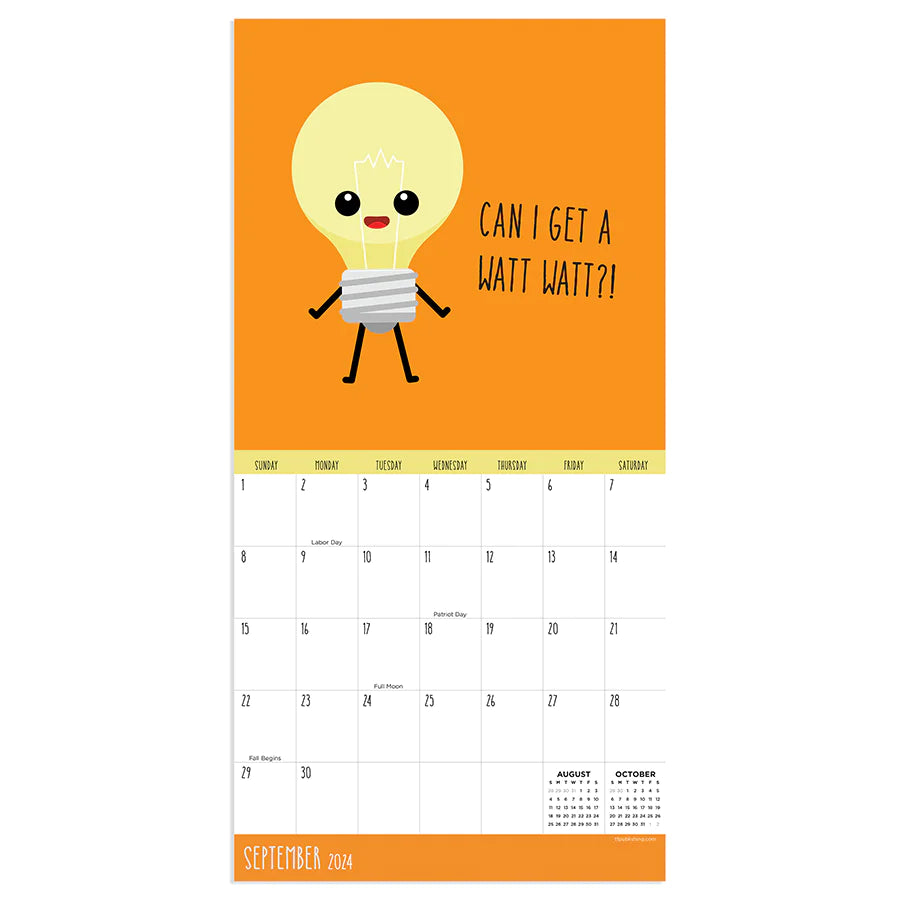 2024 Puns - Mini Wall Calendar