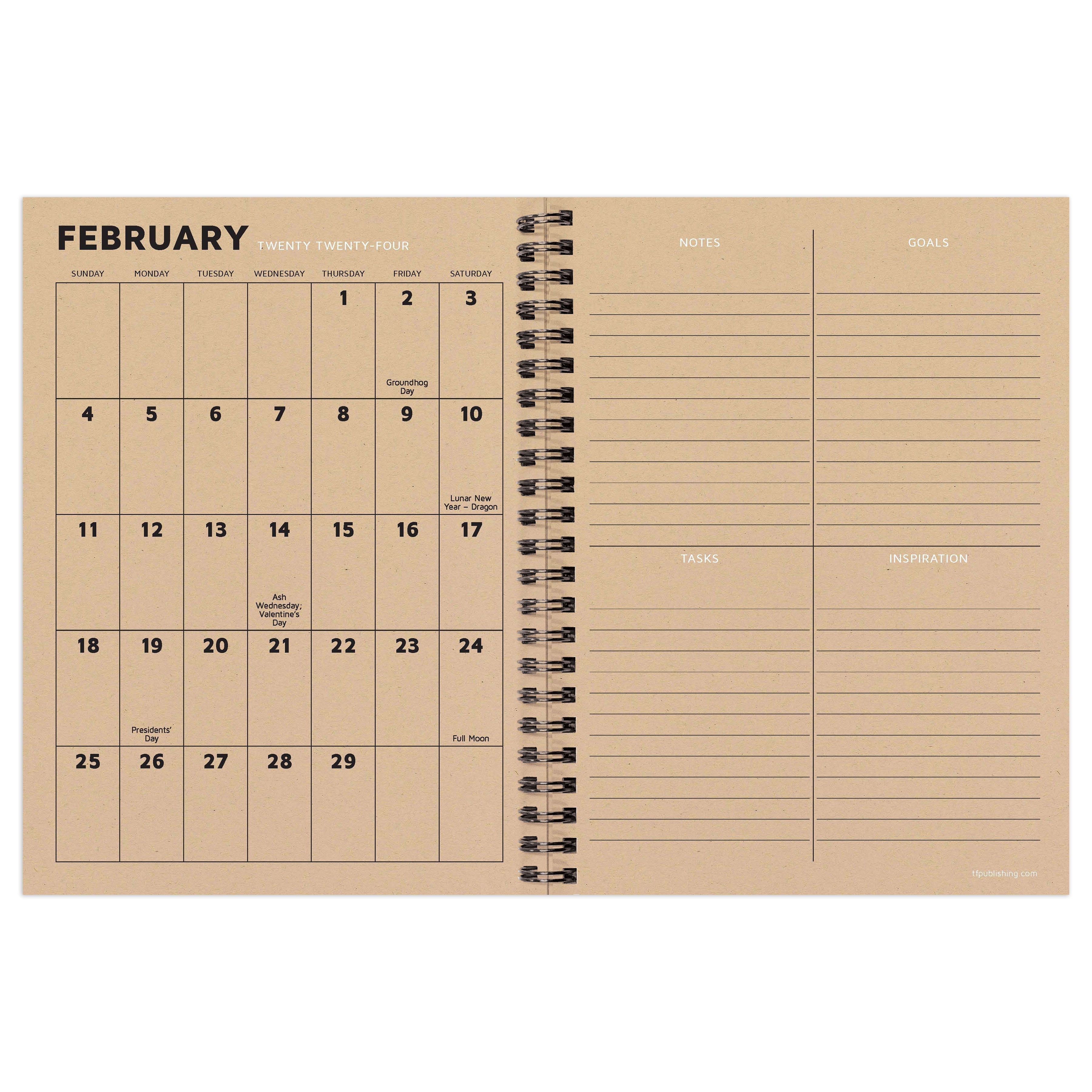 2024 Biggest Year - Medium Weekly, Monthly Diary/Planner
